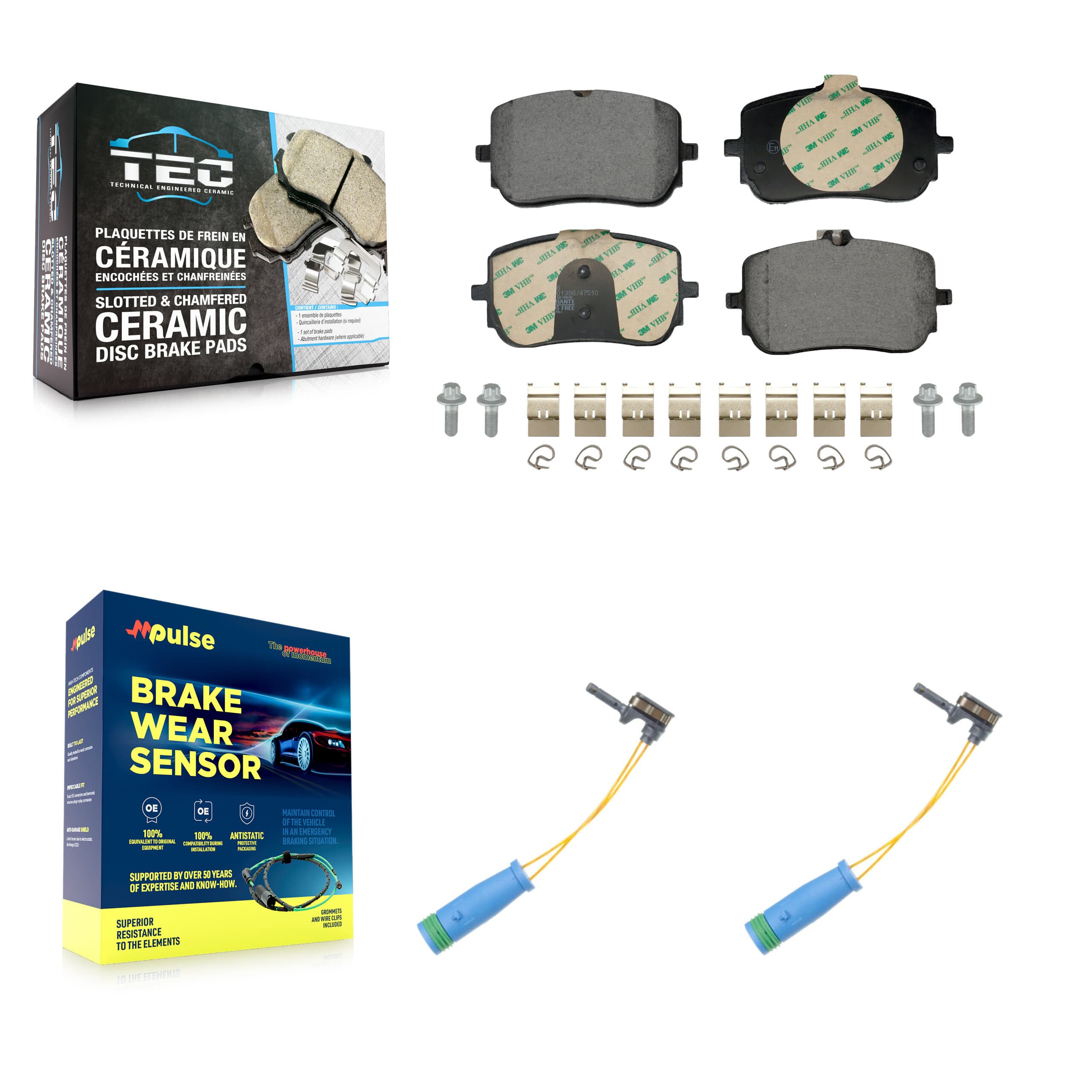 TEC - KTW-101696 - Front Disc Brake Pad Kits image 1