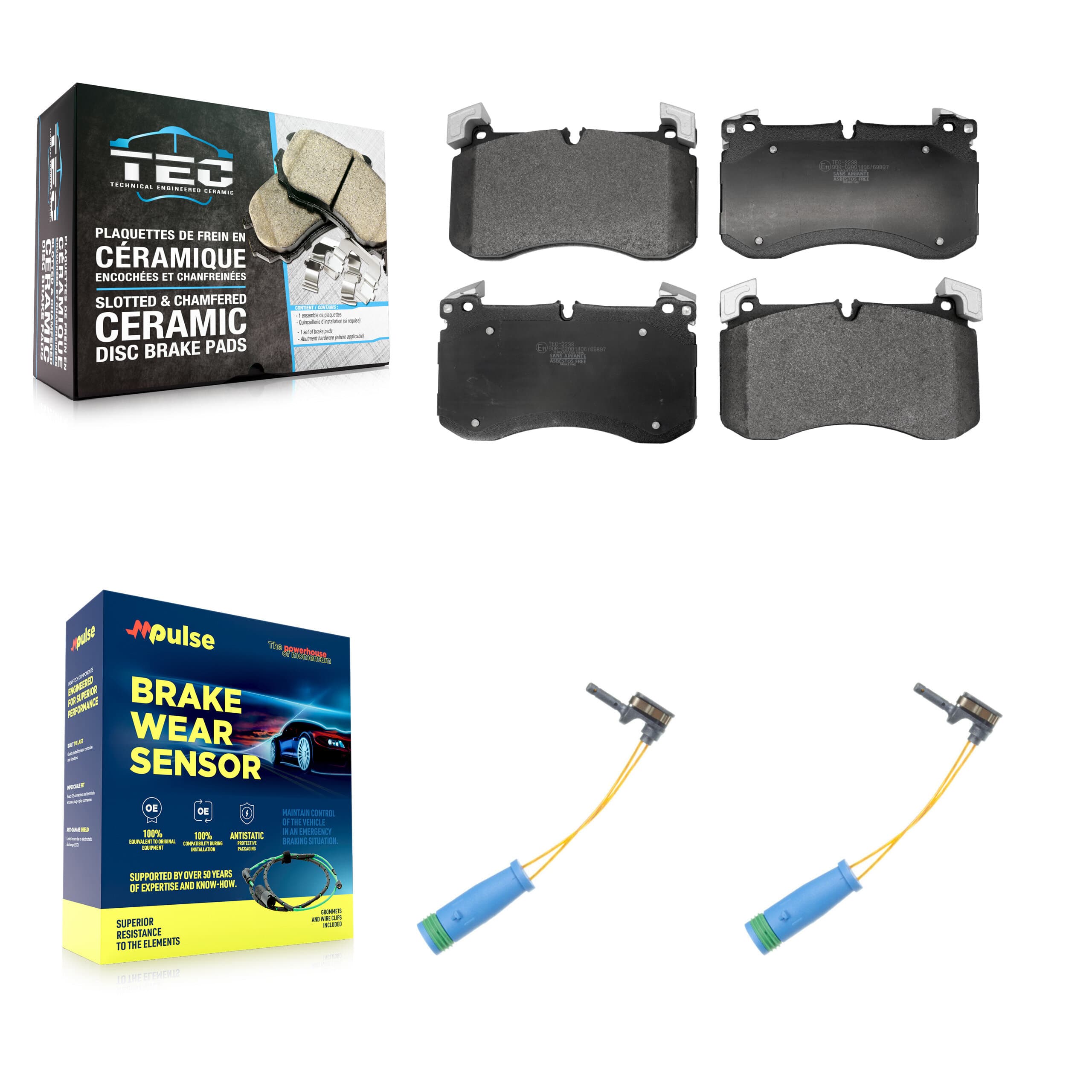 TEC - KTW-101699 - Front Disc Brake Pad Kits image 1