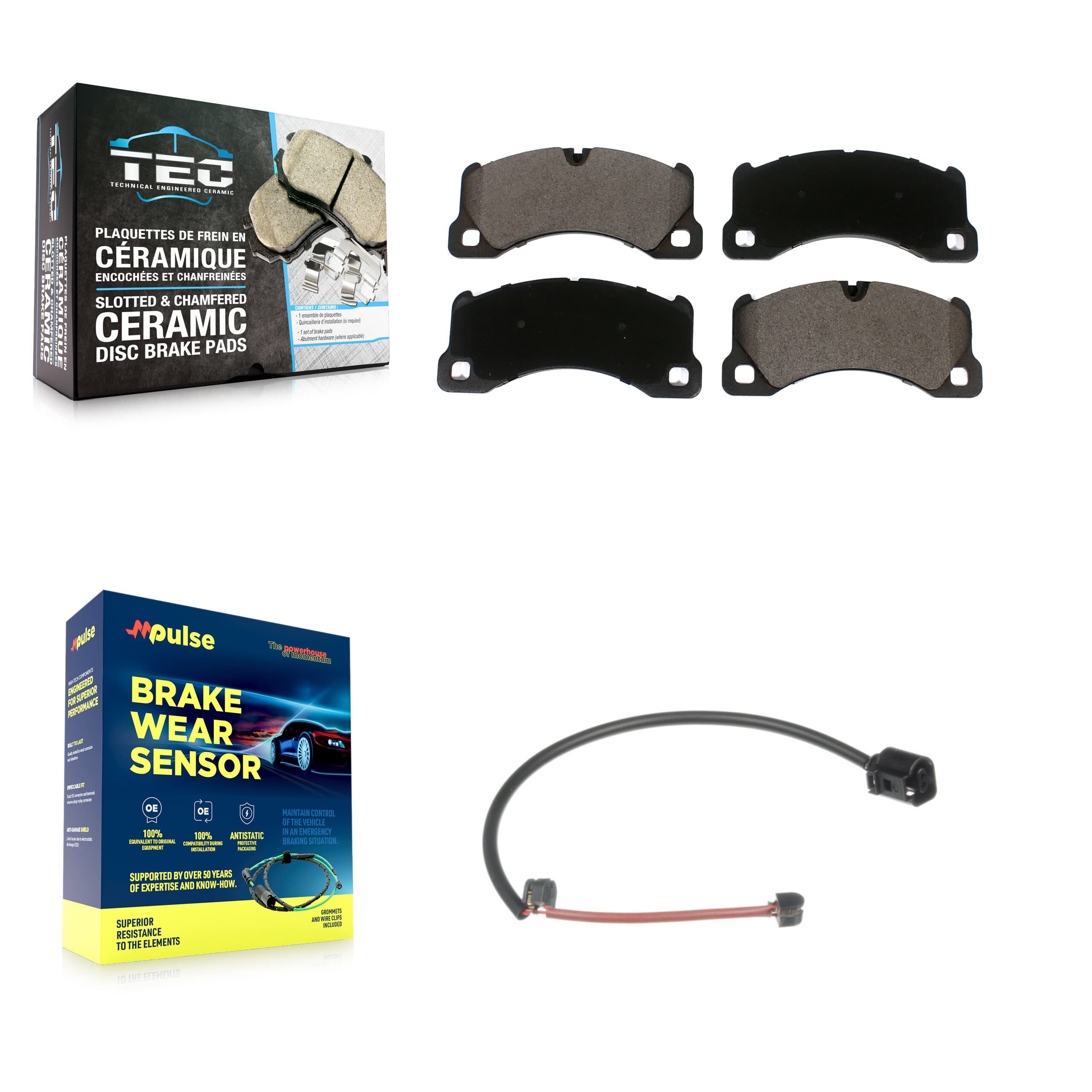TEC - KTW-101703 - Front Disc Brake Pad Kits image 1