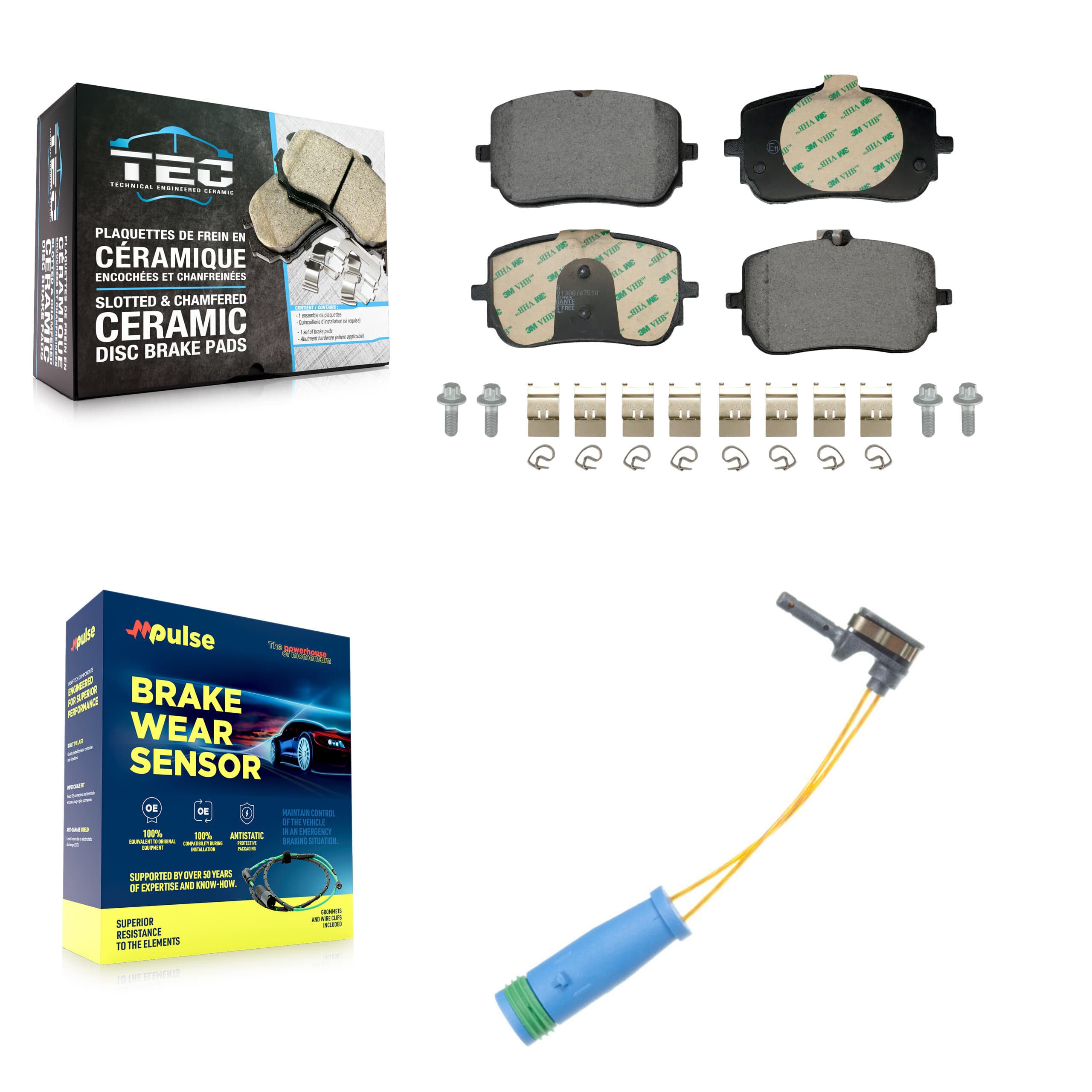 TEC - KTW-101708 - Front Disc Brake Pad Kits image 1