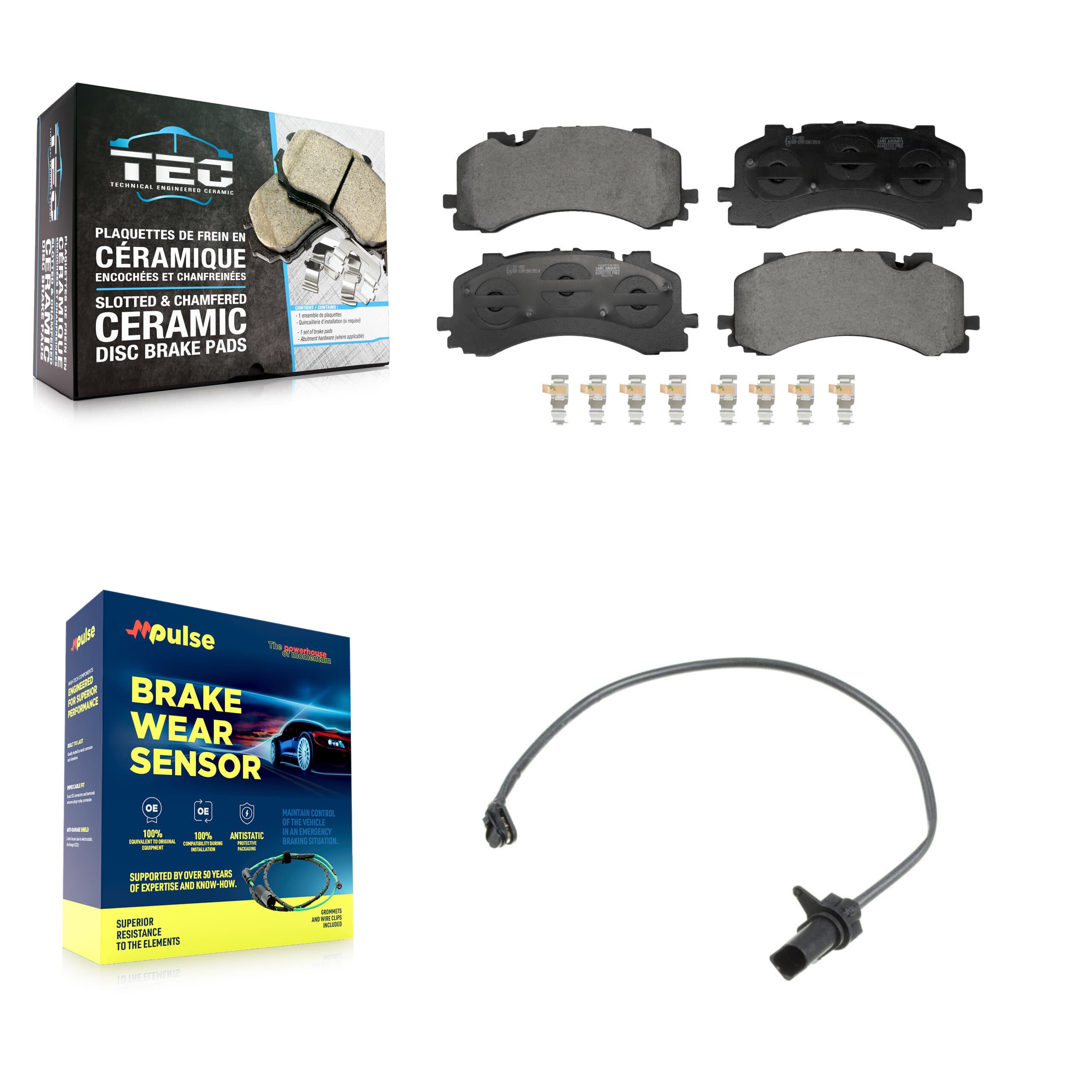 TEC - KTW-101710 - Front Disc Brake Pad Kits image 1