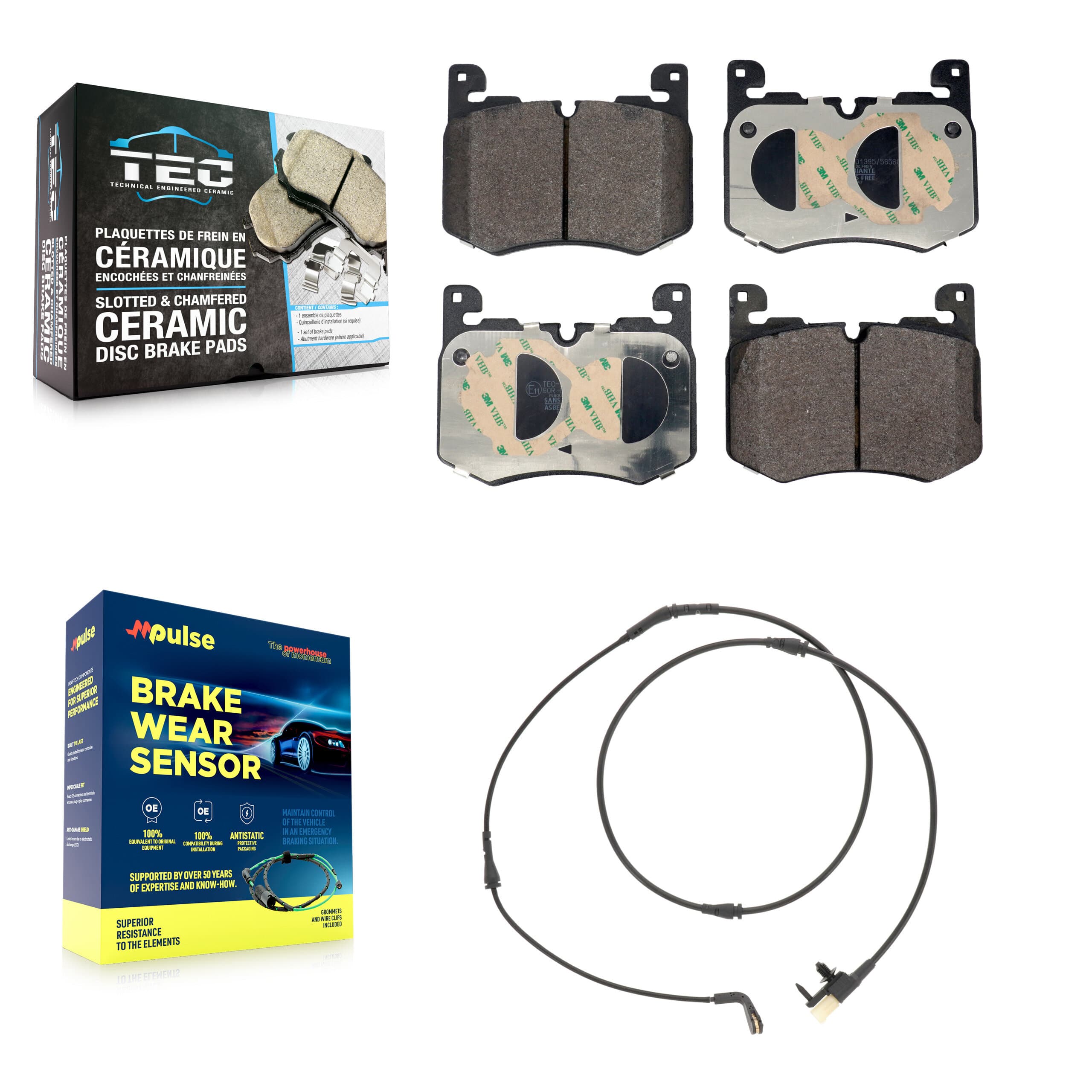 TEC - KTW-101713 - Front Disc Brake Pad Kits image 1