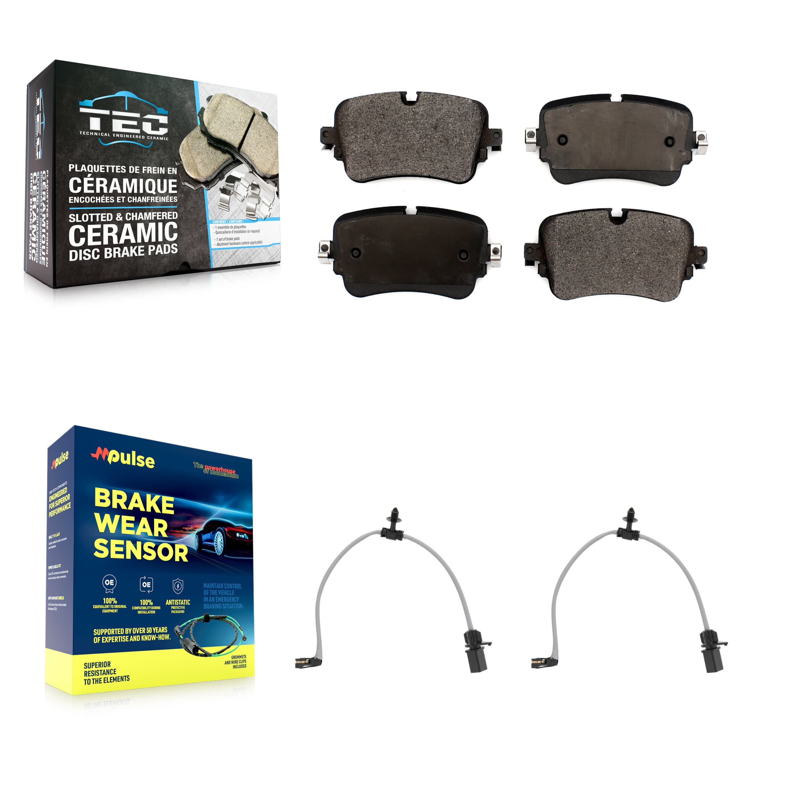 TEC - KTW-101723 - Rear Disc Brake Pad Kits image 1