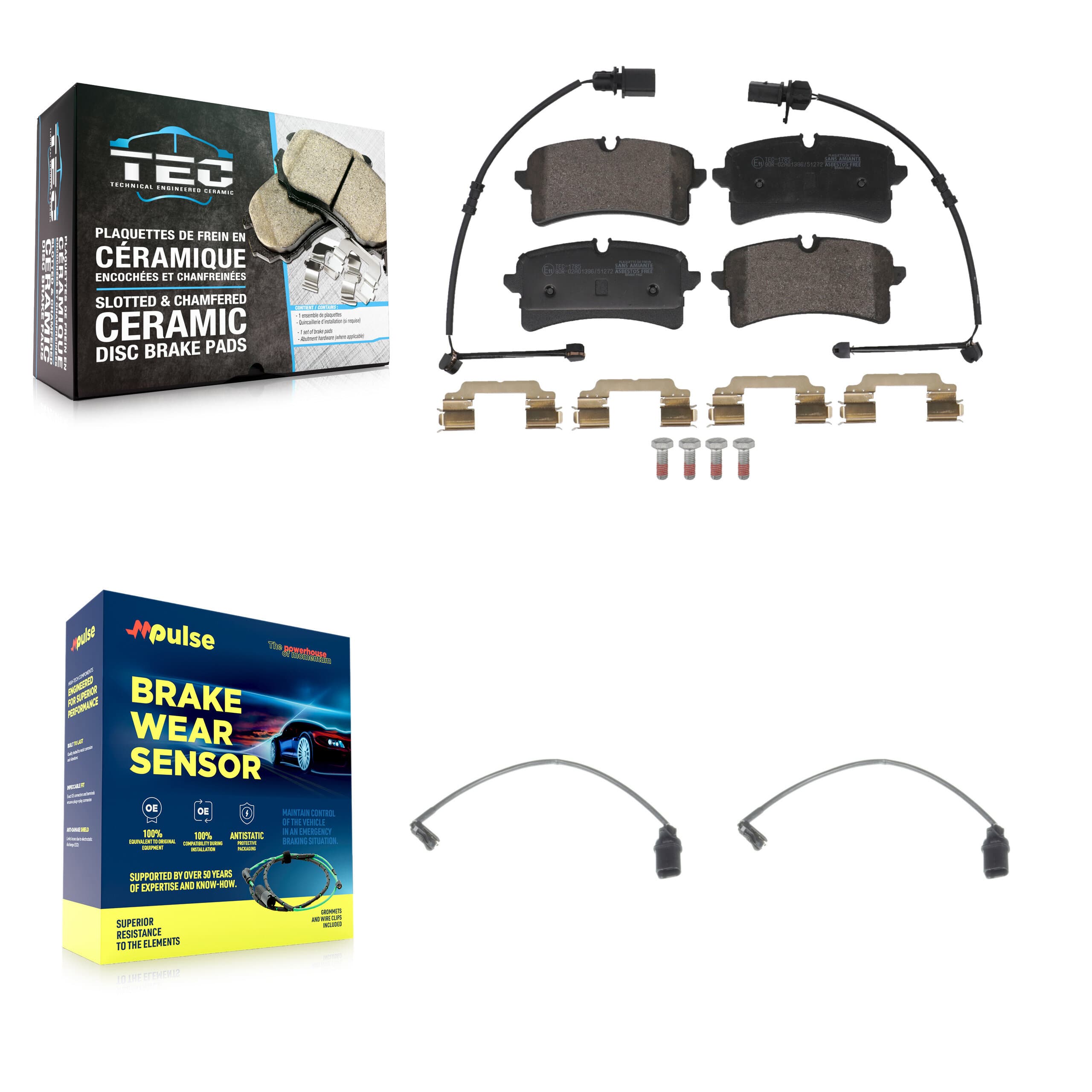 TEC - KTW-101731 - Rear Disc Brake Pad Kits image 1