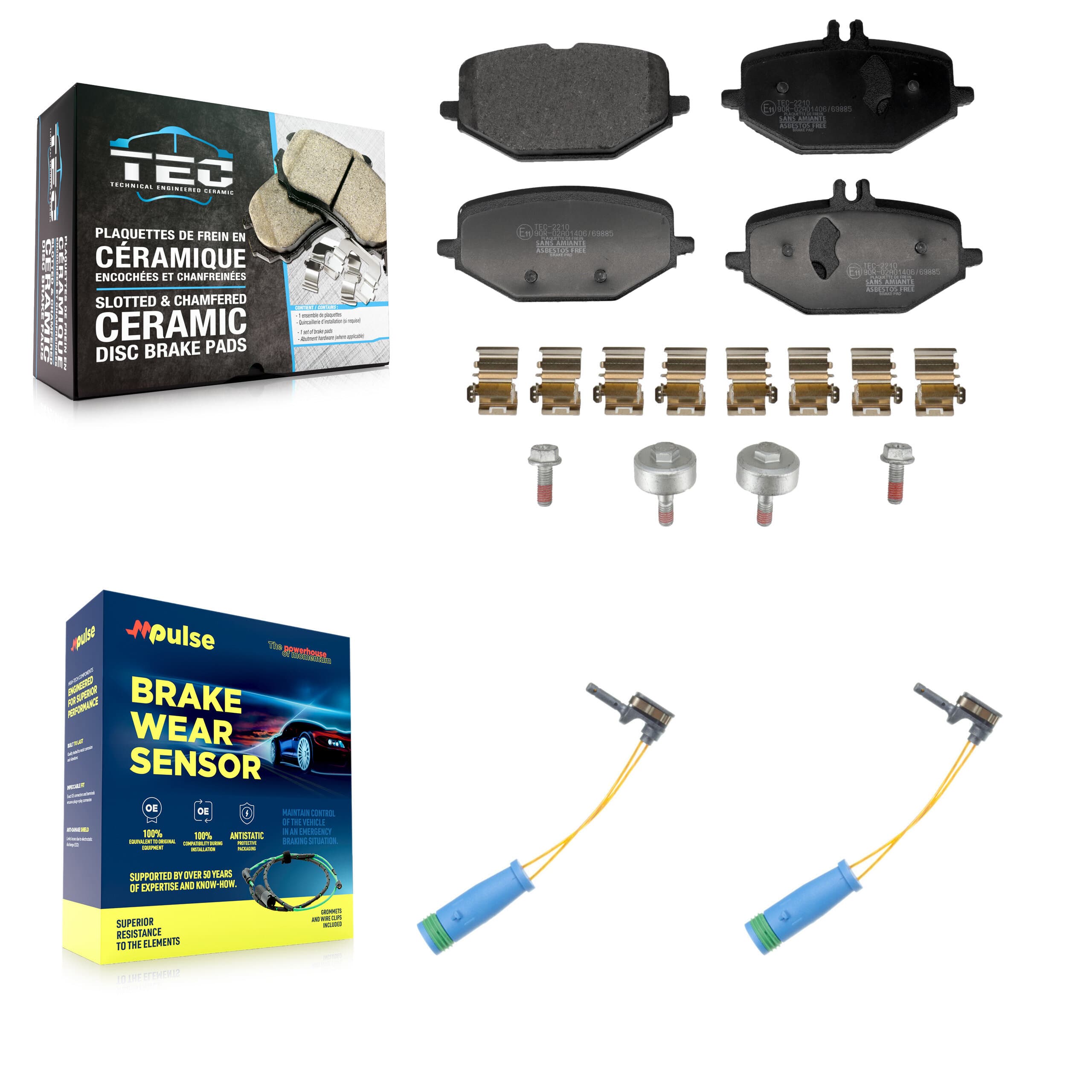 TEC - KTW-101732 - Rear Disc Brake Pad Kits image 1