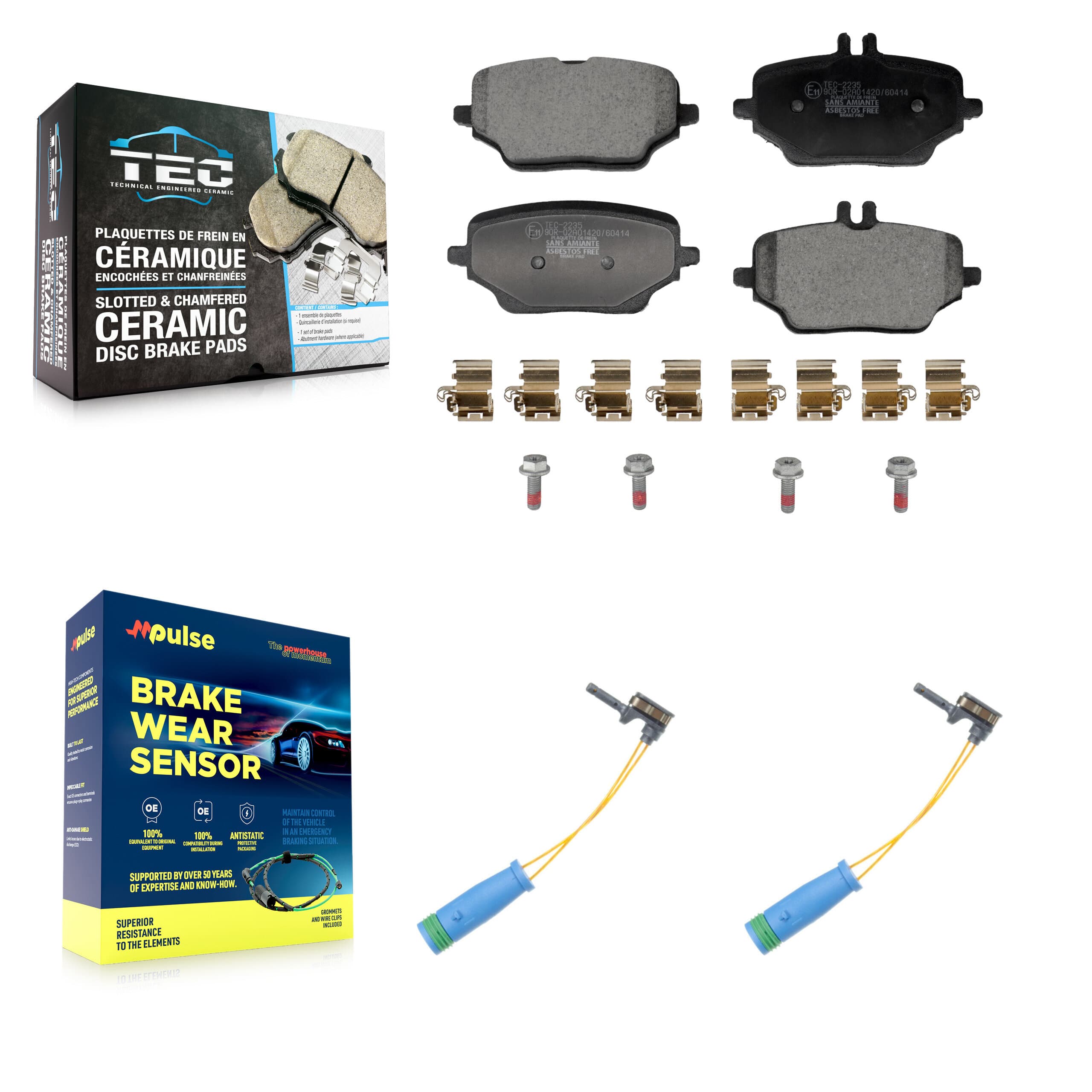 TEC - KTW-101734 - Rear Disc Brake Pad Kits image 1