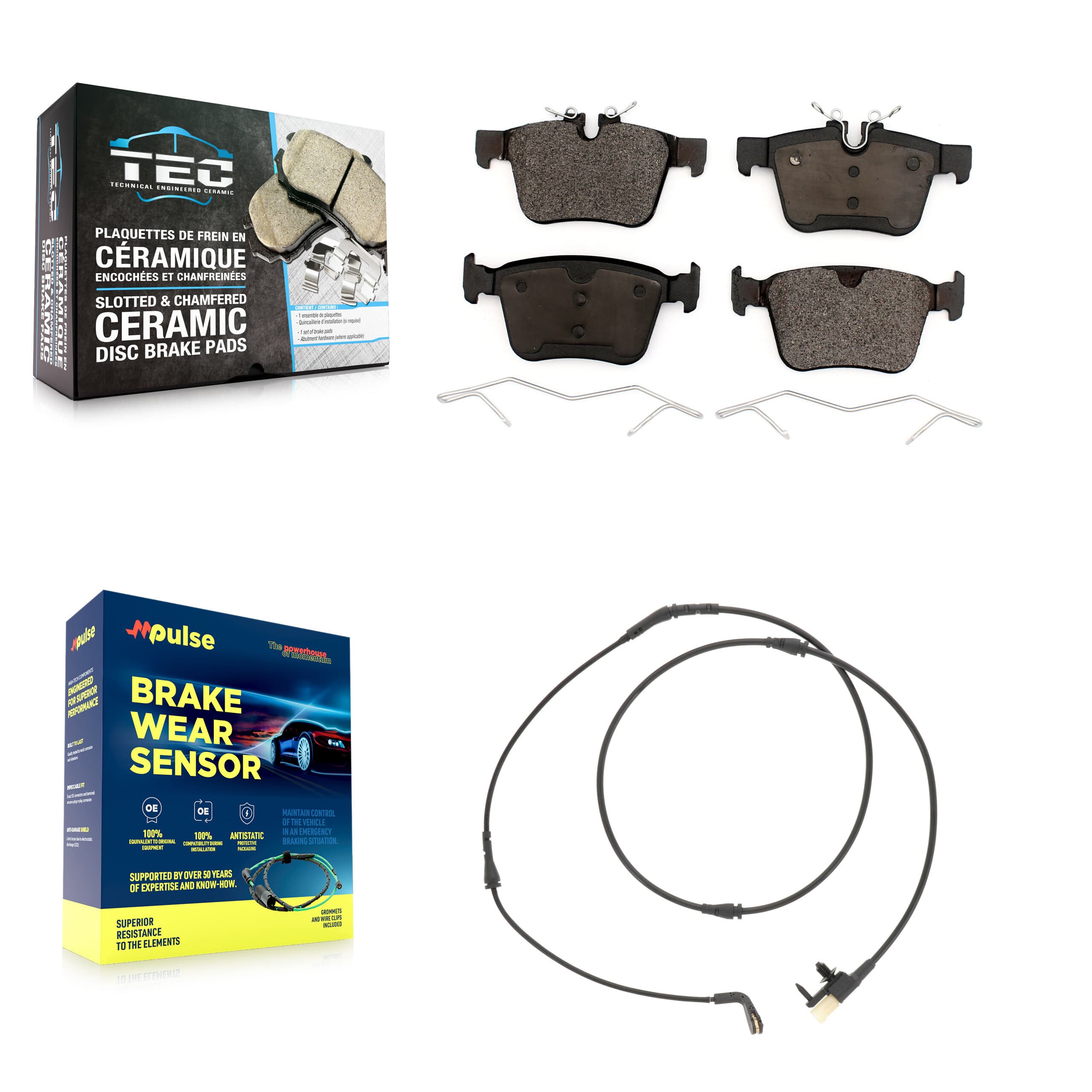 TEC - KTW-101737 - Rear Disc Brake Pad Kits image 1