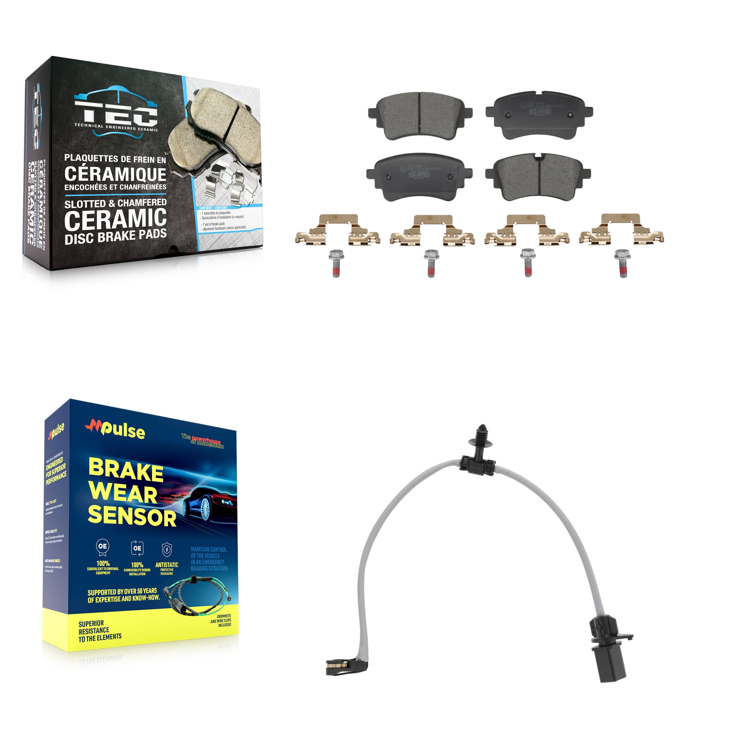 TEC - KTW-101741 - Rear Disc Brake Pad Kits image 1