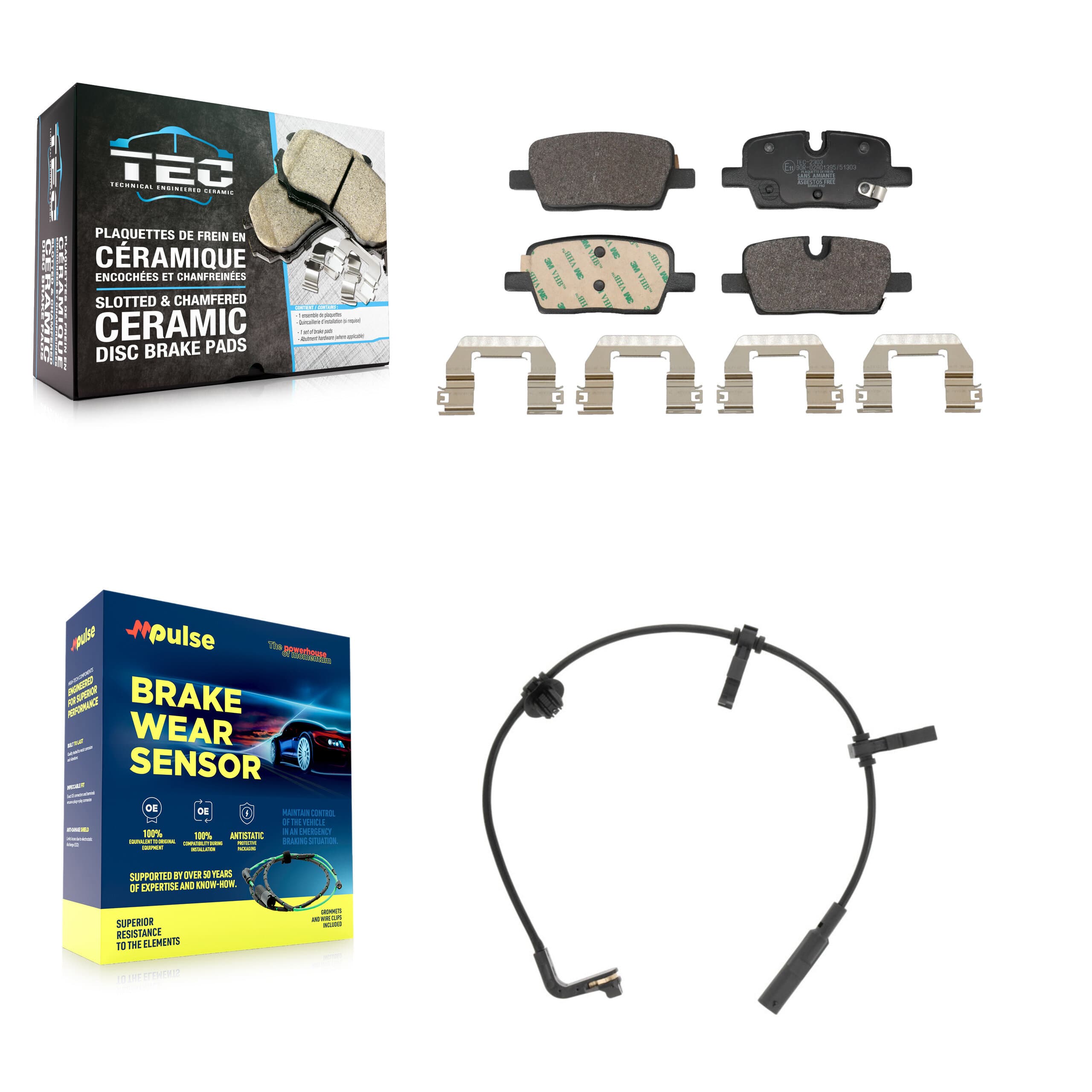 TEC - KTW-101746 - Rear Disc Brake Pad Kits image 1