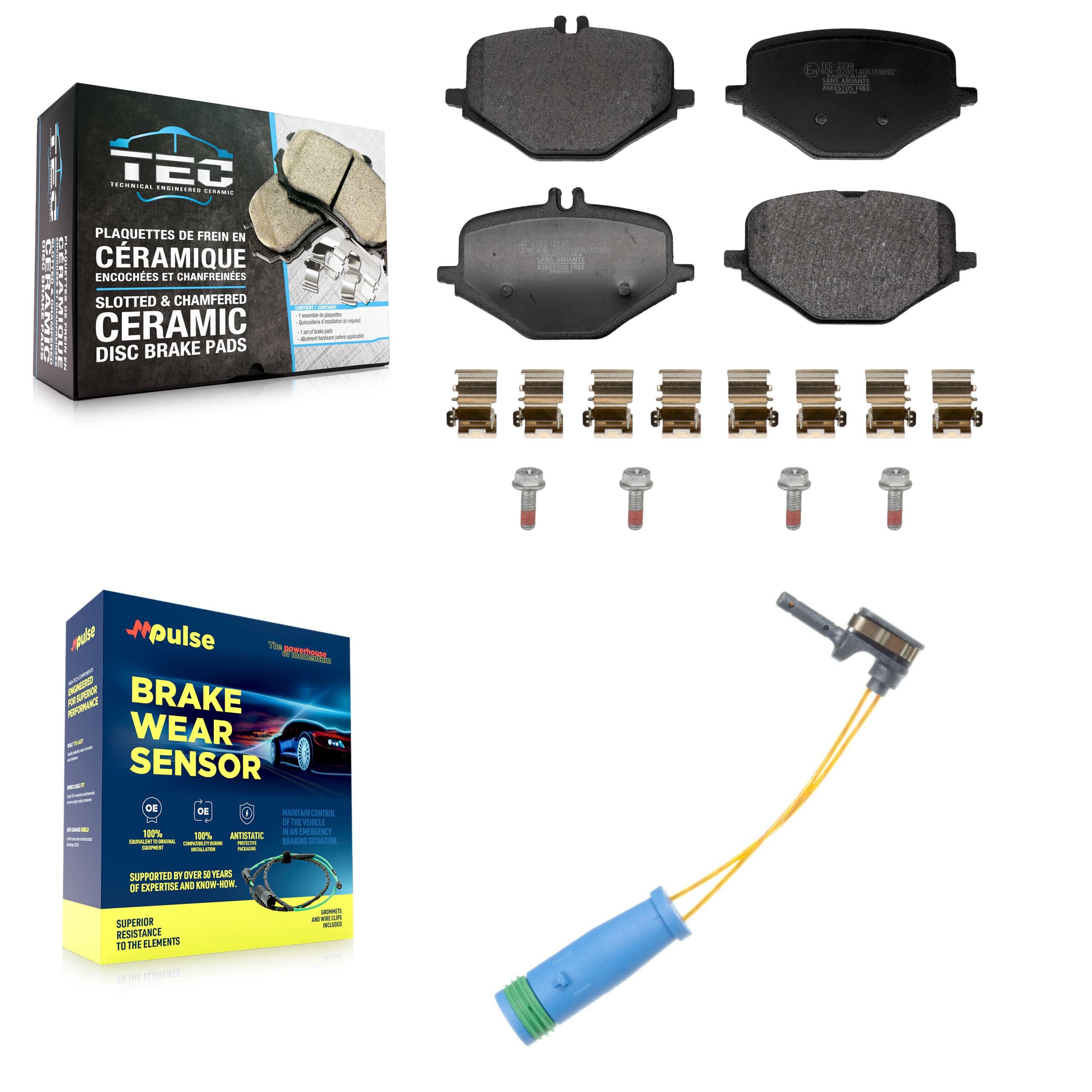 TEC - KTW-101749 - Rear Disc Brake Pad Kits image 1