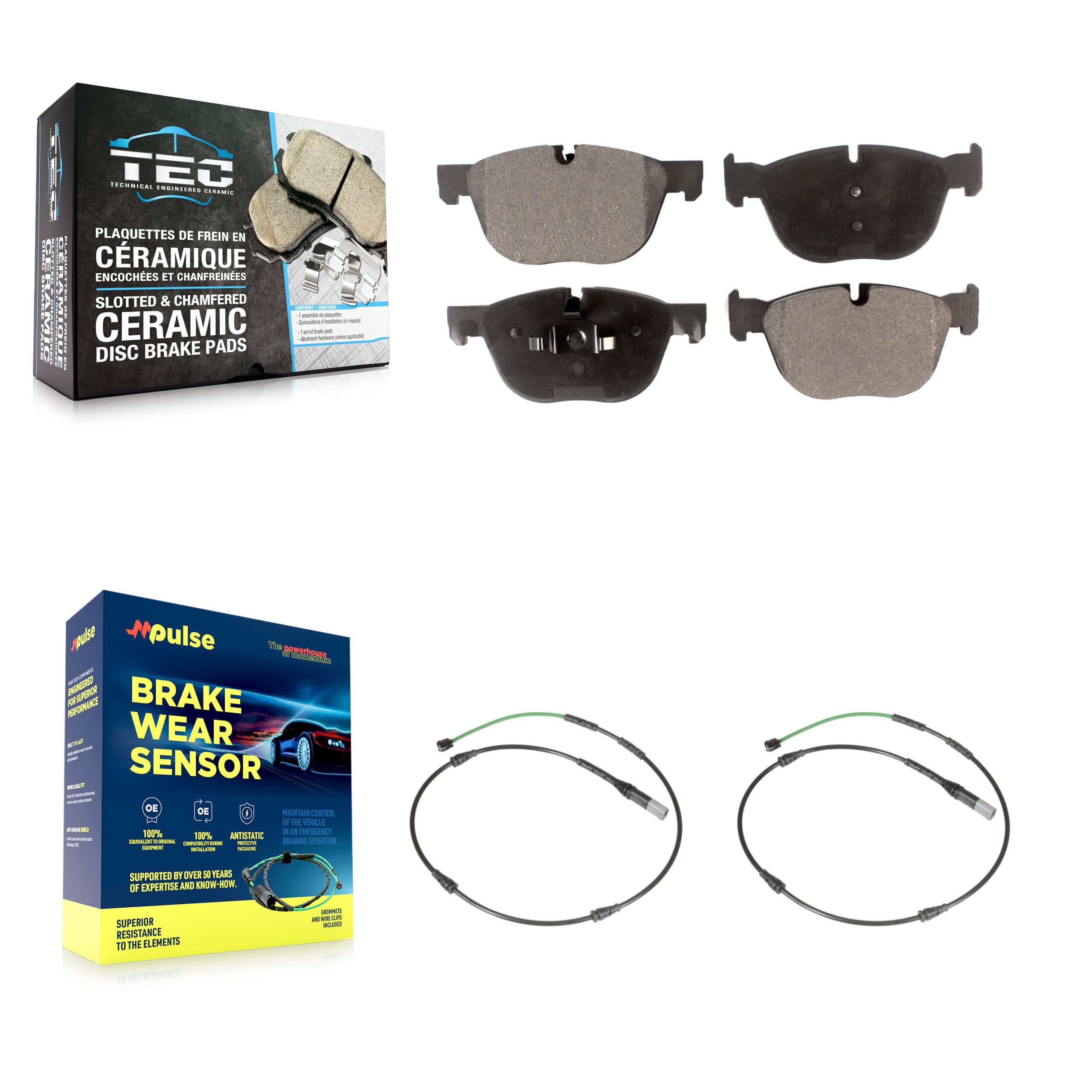 TEC - KTW-101830 - Front Disc Brake Pad Kits image 1