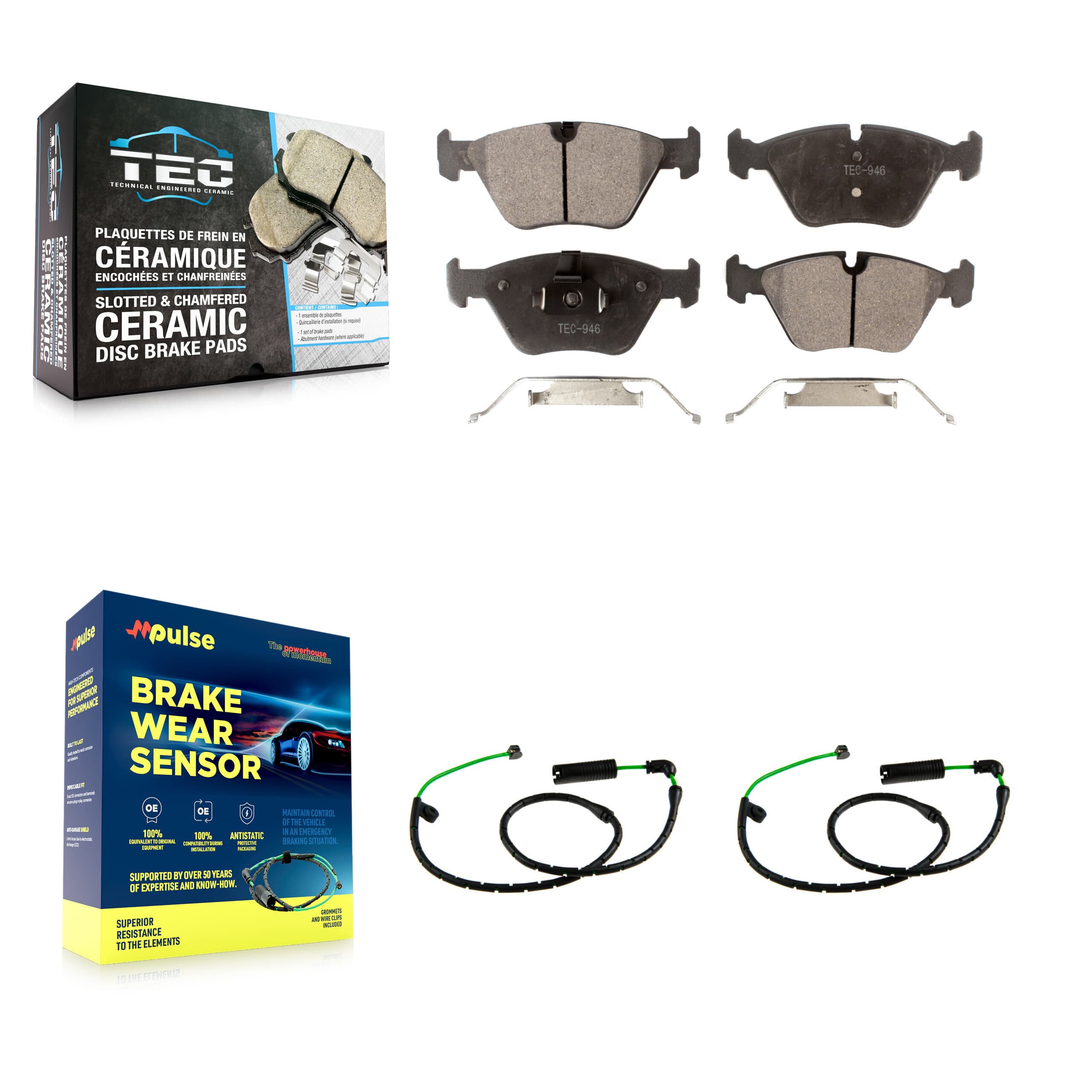 TEC - KTW-101832 - Front Disc Brake Pad Kits image 1
