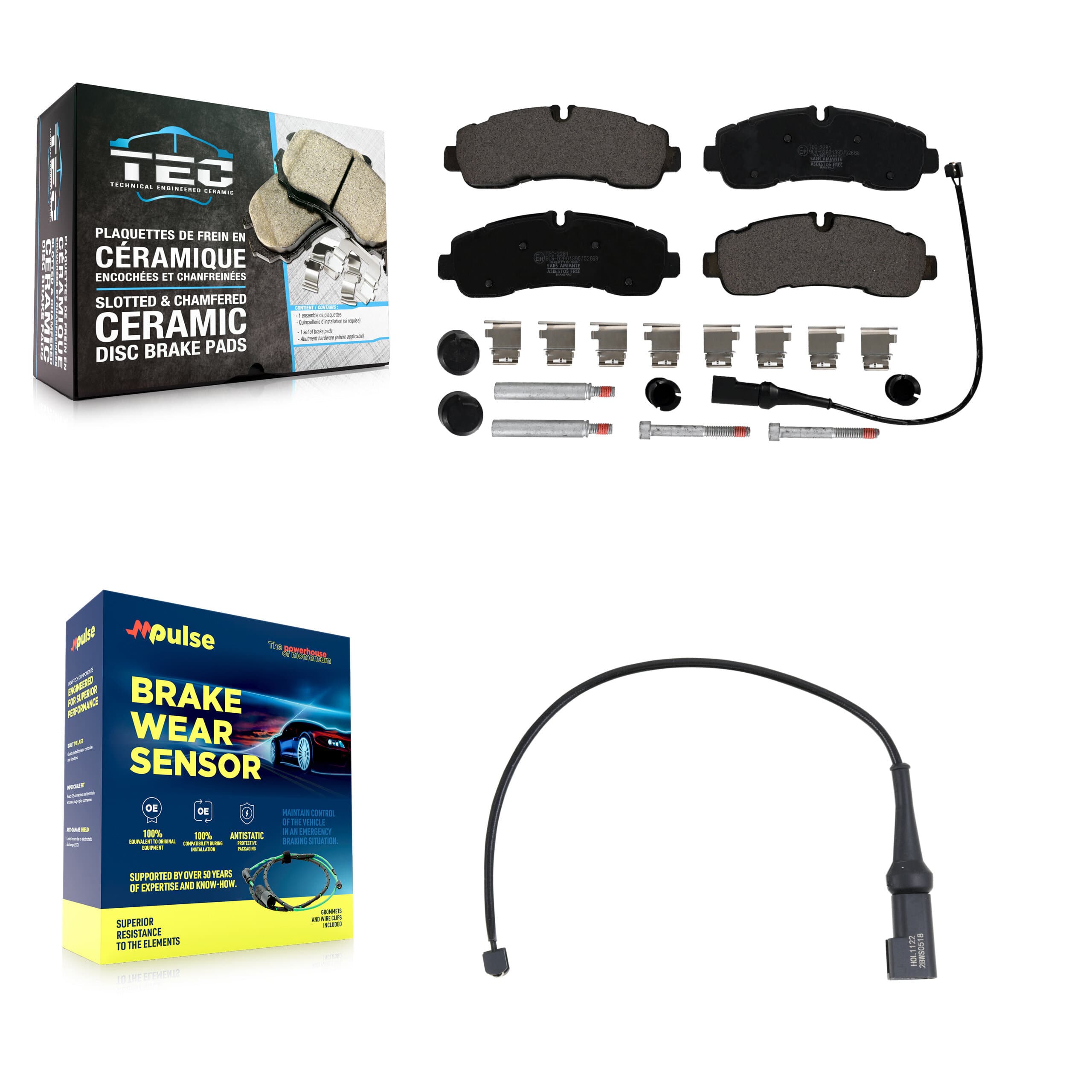 TEC - KTW-101835 - Rear Disc Brake Pad Kits image 1