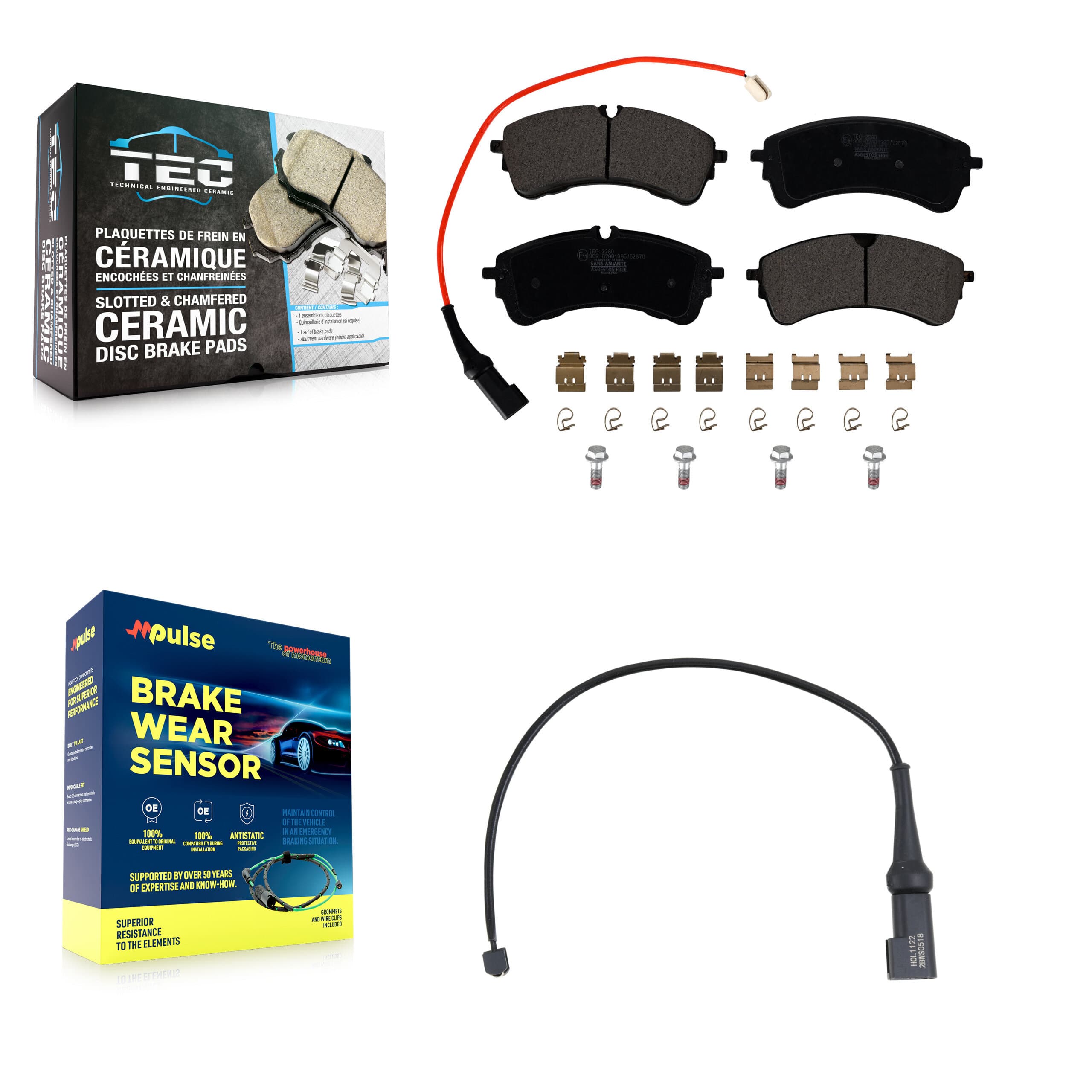 TEC - KTW-101836 - Rear Disc Brake Pad Kits image 1