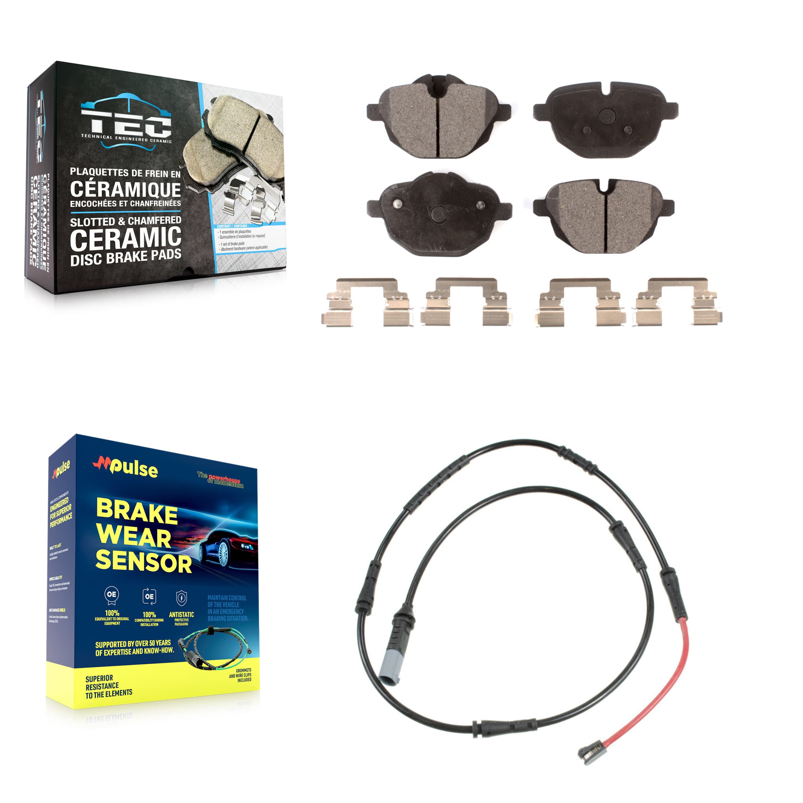 TEC - KTW-101837 - Rear Disc Brake Pad Kits image 1