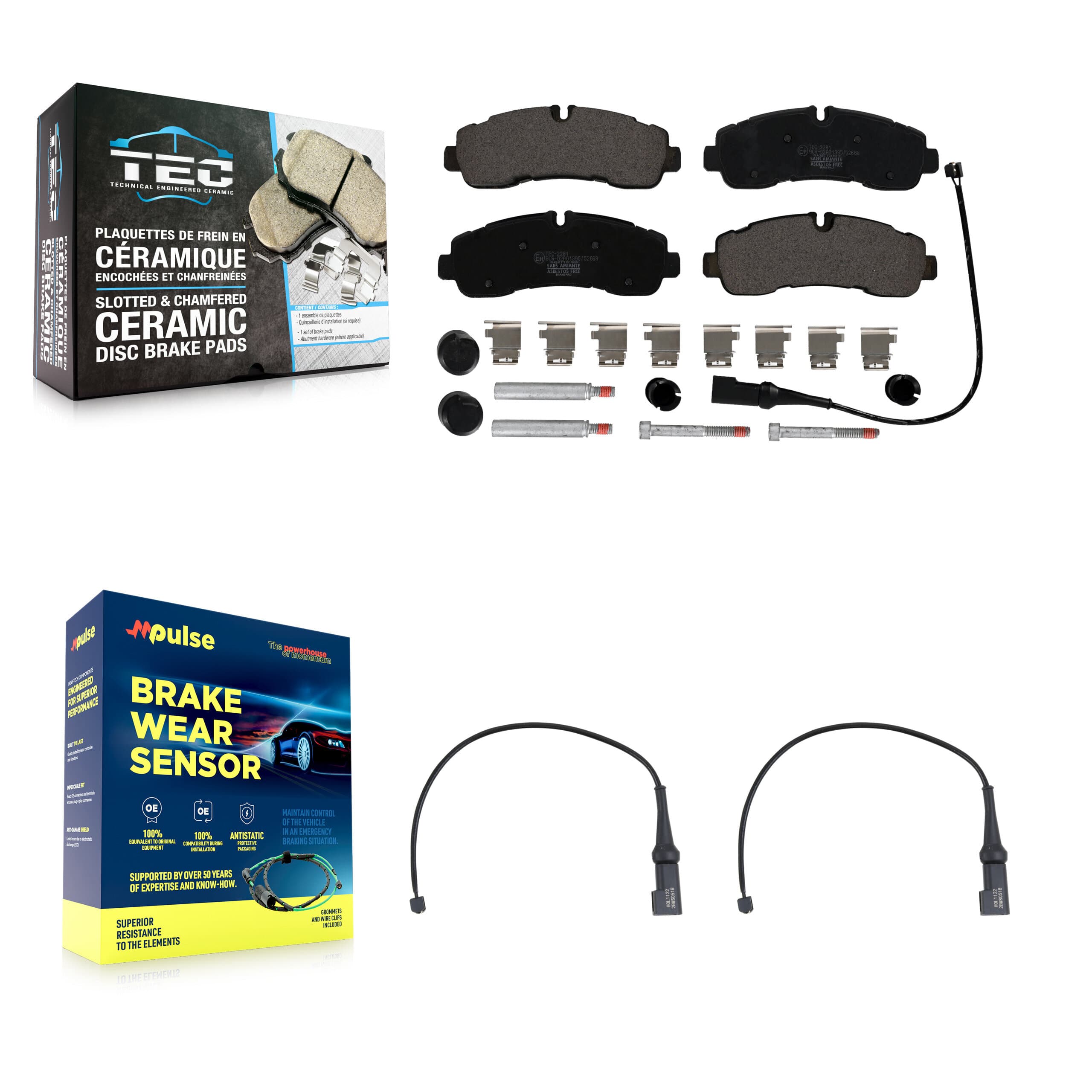 TEC - KTW-101842 - Rear Disc Brake Pad Kits image 1