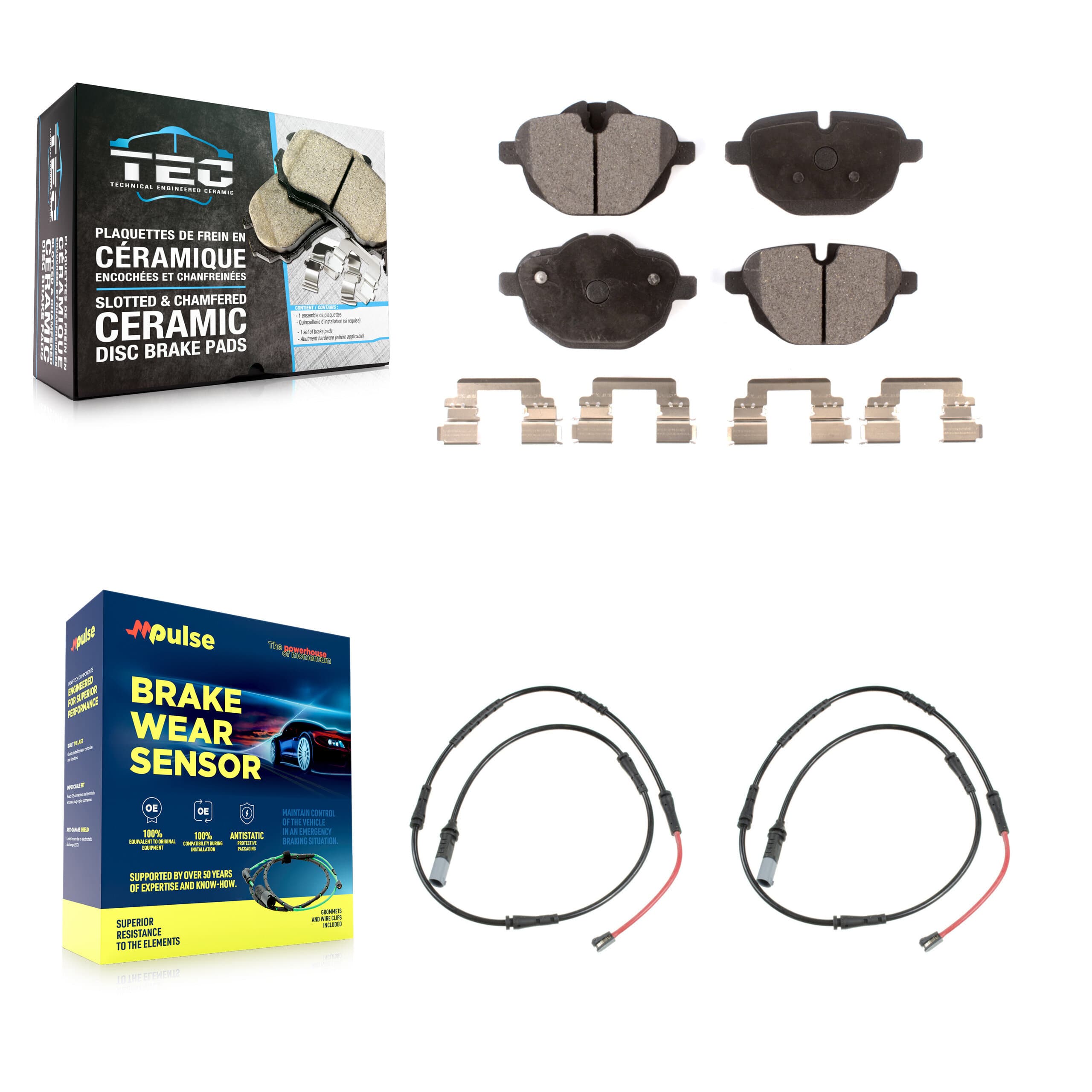 TEC - KTW-101844 - Rear Disc Brake Pad Kits image 1