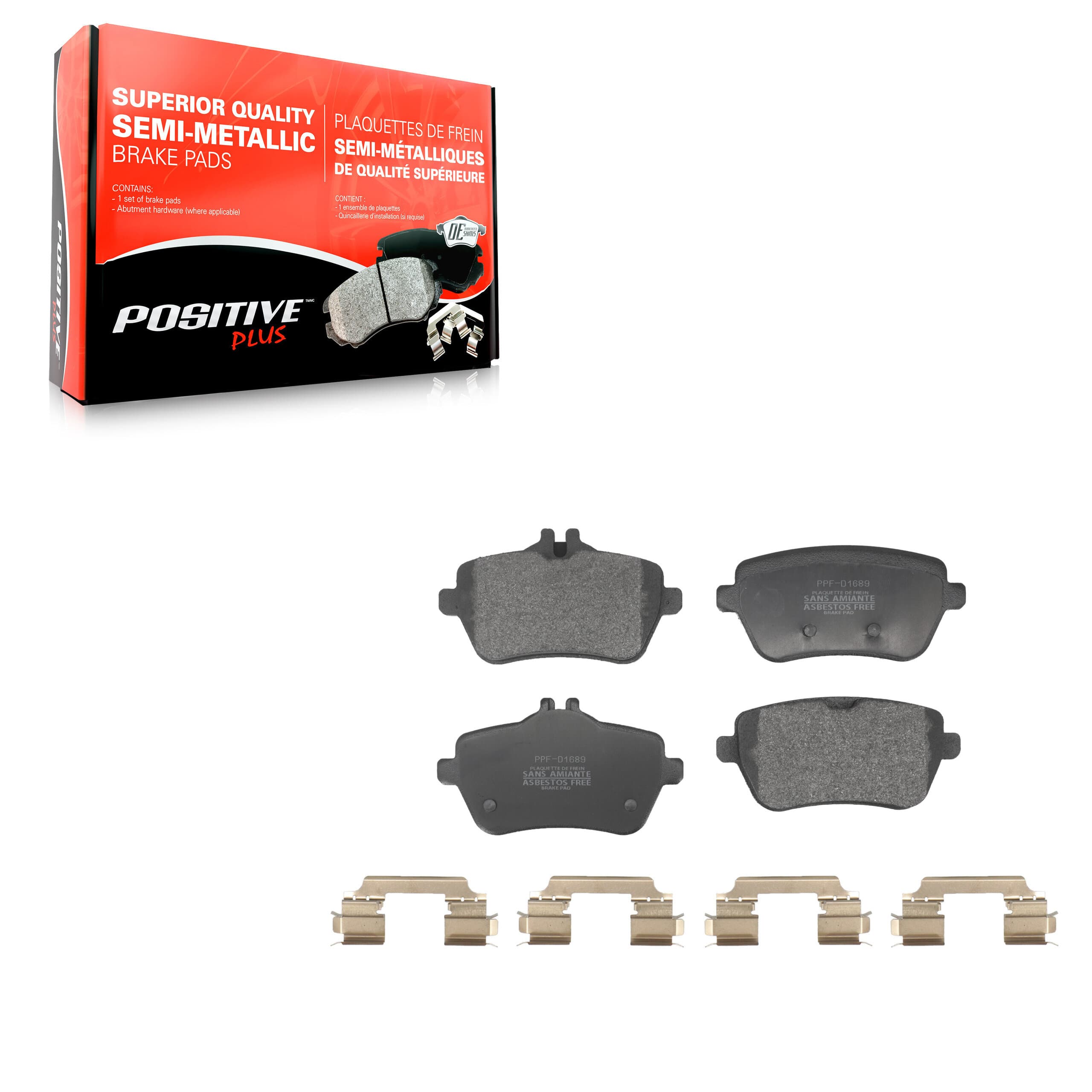 Positive Plus - PPF-D1689 - Rear Disc Brake Pad image 1