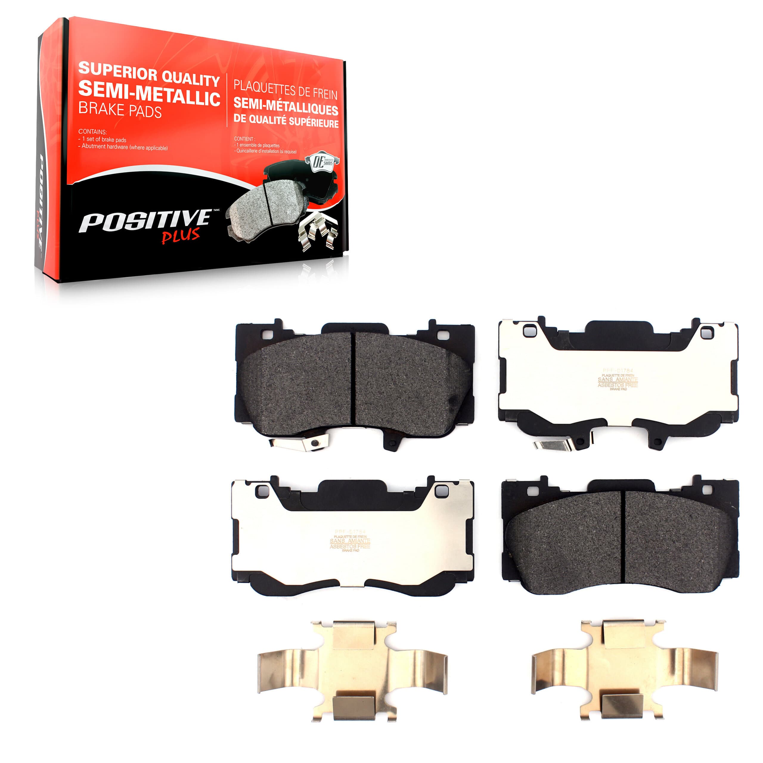 Positive Plus - PPF-D1784 - Front Disc Brake Pad image 1