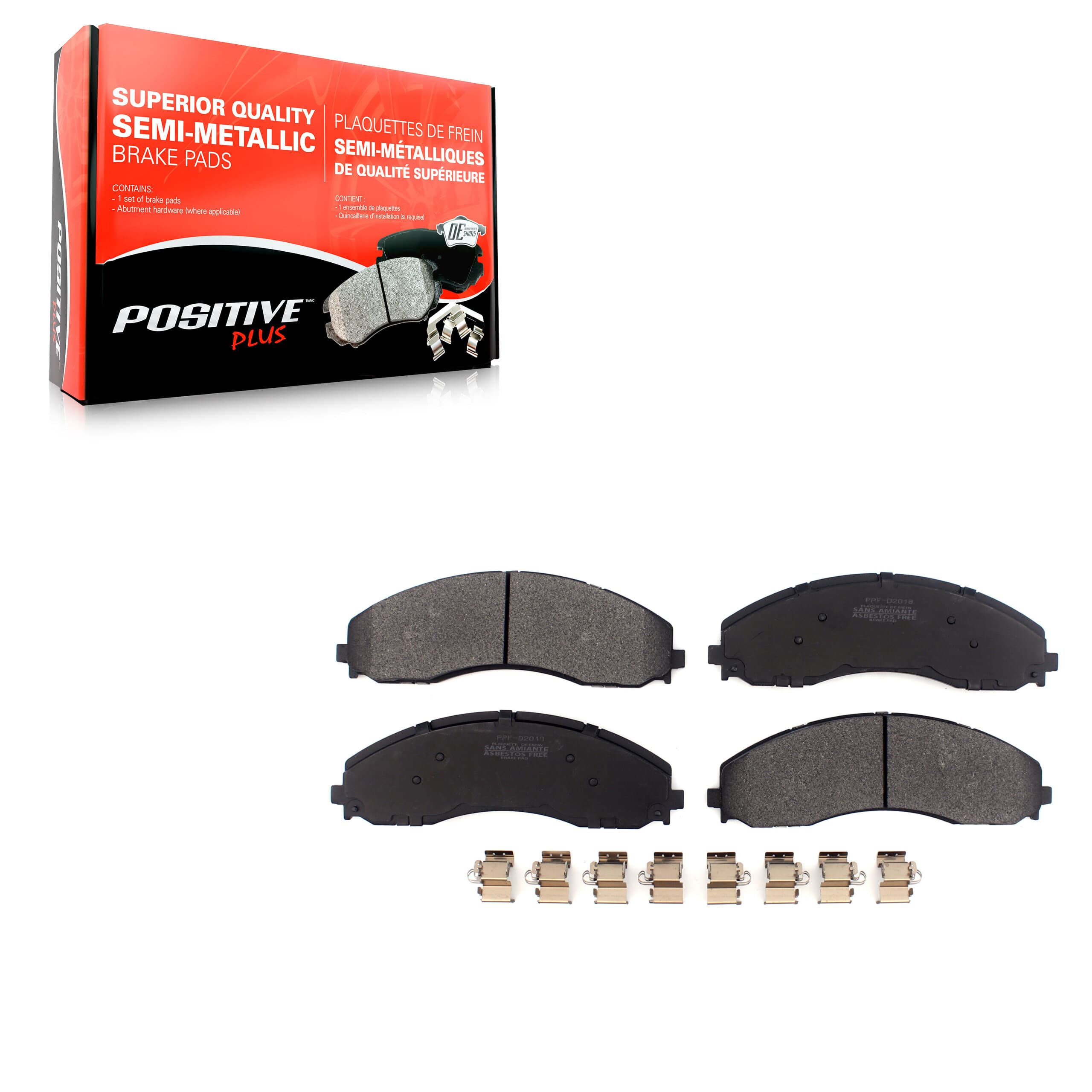 Positive Plus - PPF-D2018 - Front Disc Brake Pad image 1