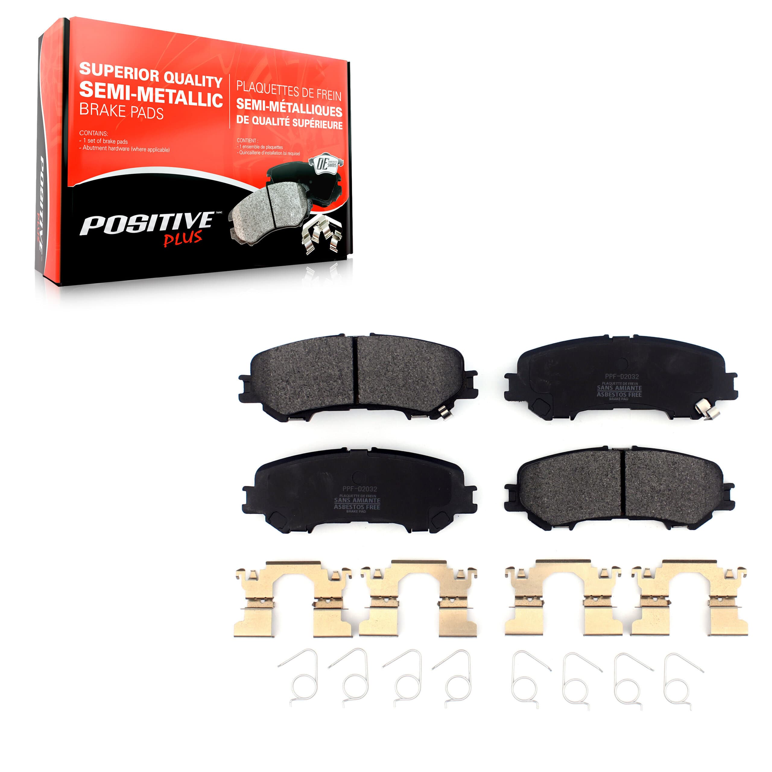 Positive Plus - PPF-D2032 - Rear Disc Brake Pad image 1