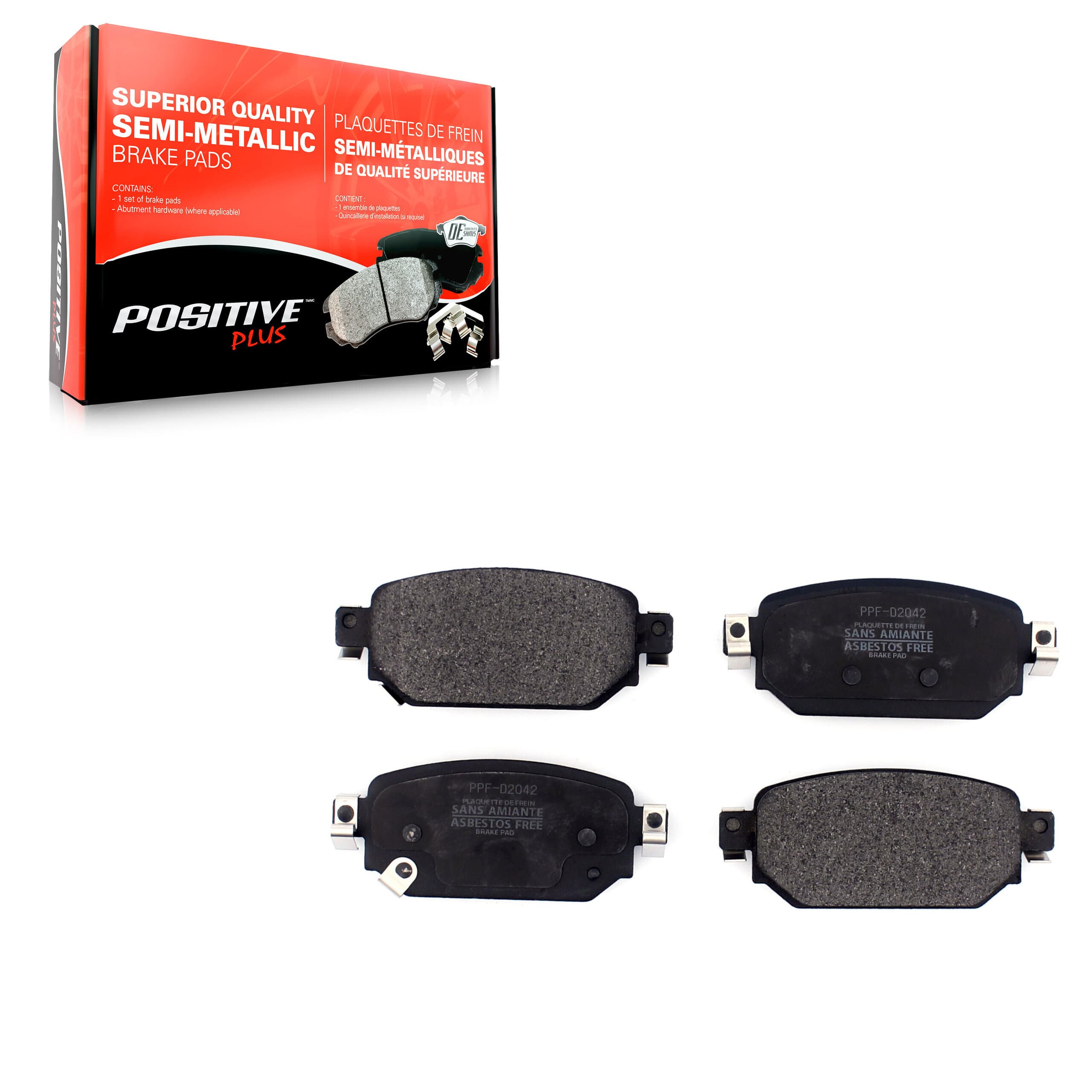 Positive Plus - PPF-D2042 - Rear Disc Brake Pad image 1