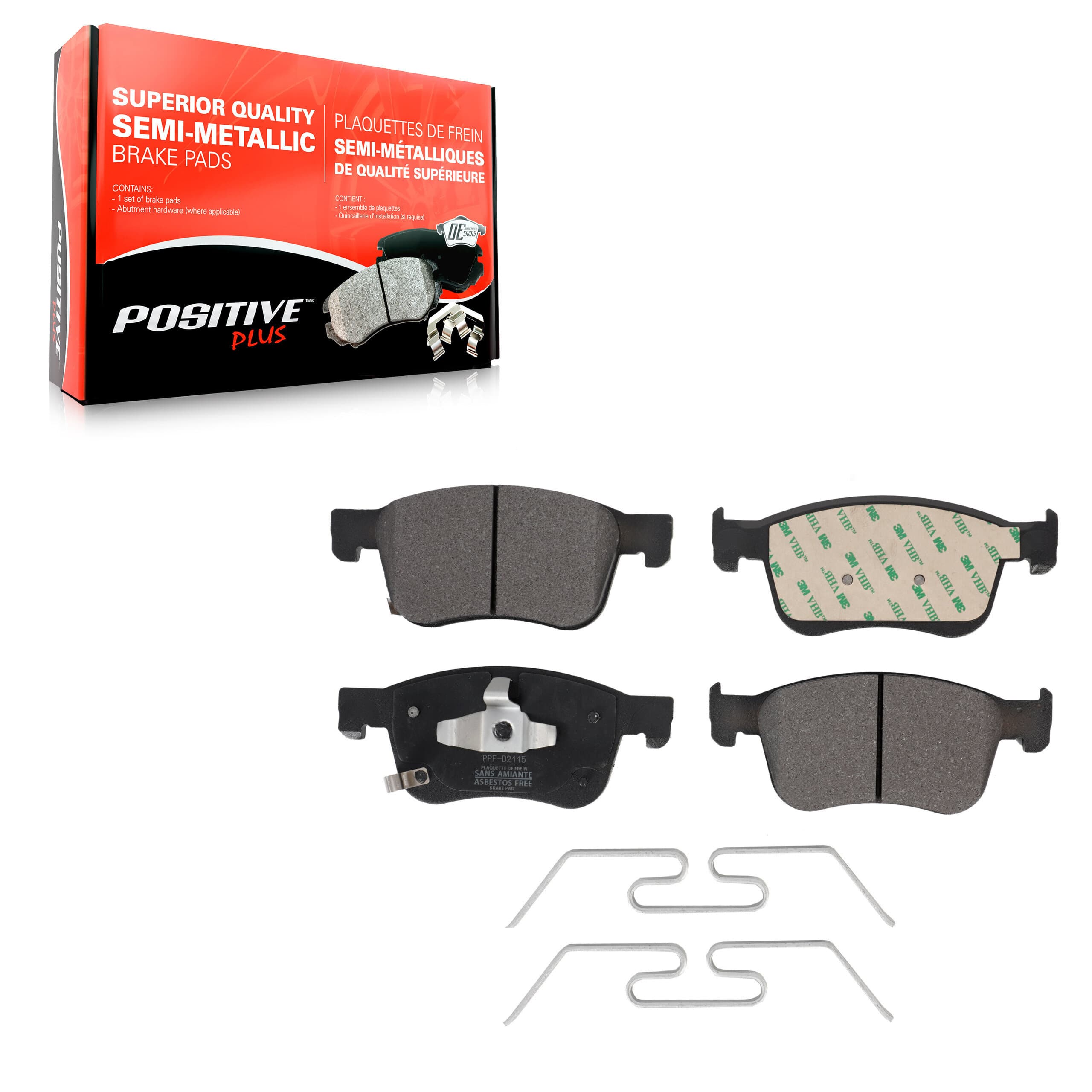 Positive Plus - PPF-D2115 - Front Disc Brake Pad image 1