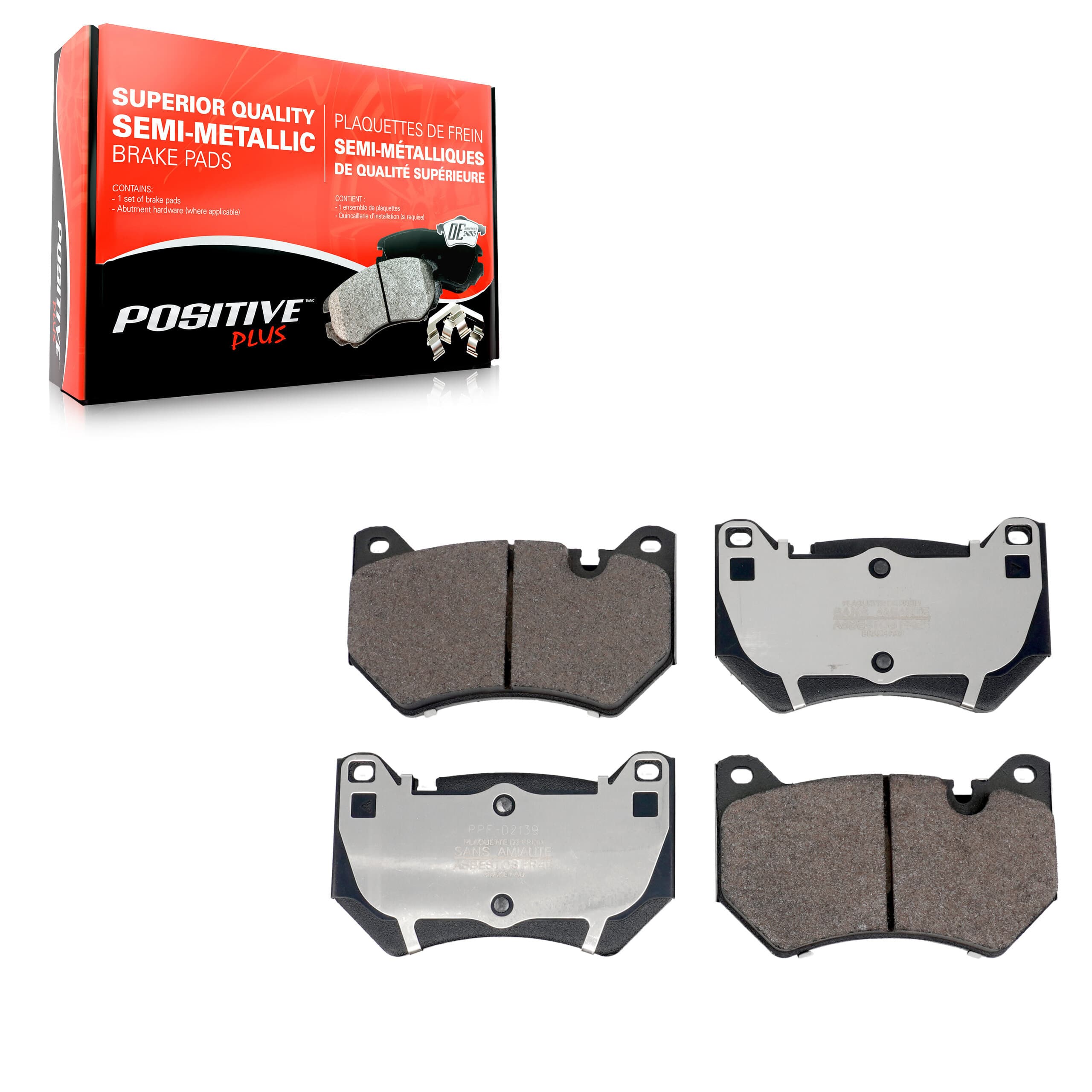 Positive Plus - PPF-D2139 - Front Disc Brake Pad image 1