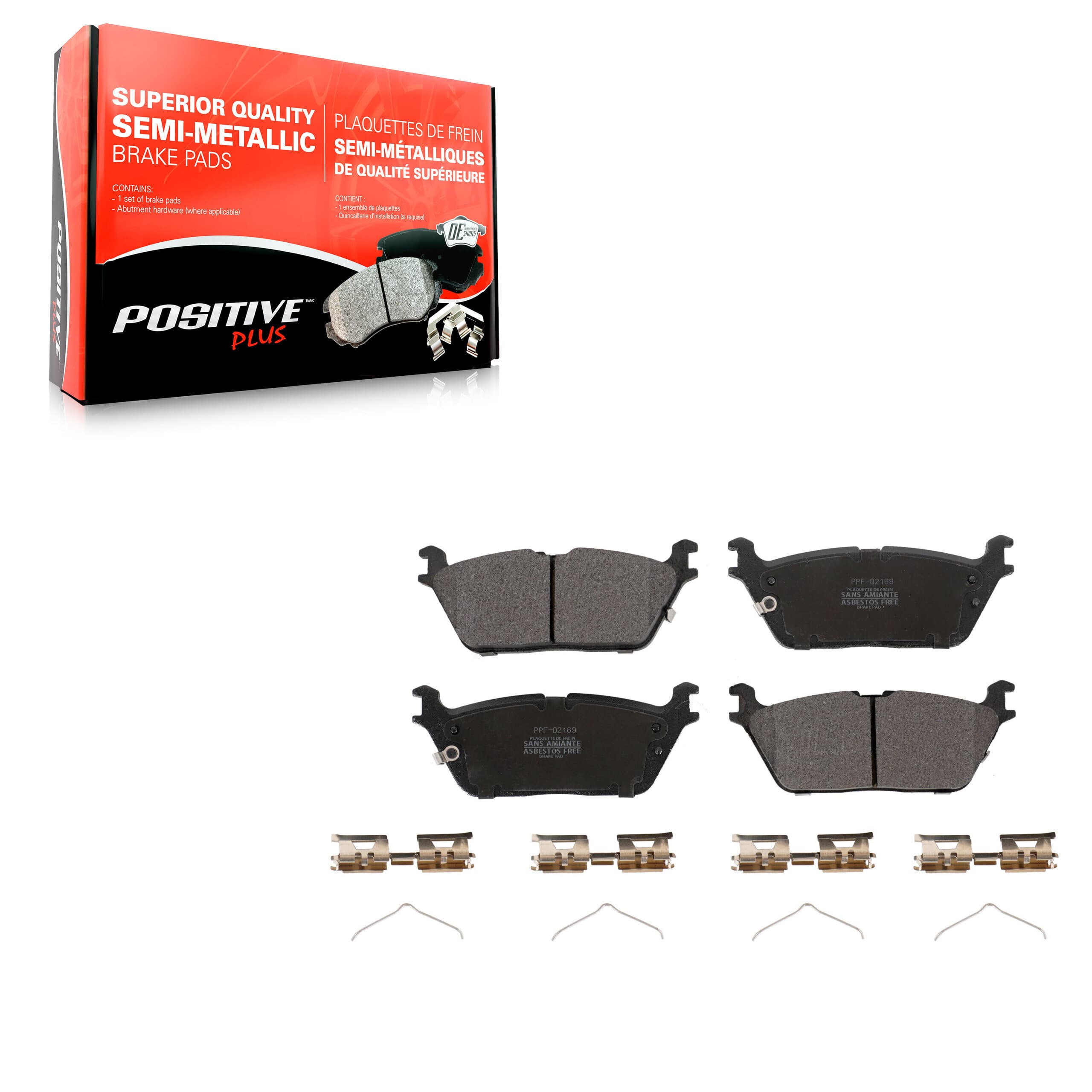 Positive Plus - PPF-D2169 - Rear Disc Brake Pad image 1
