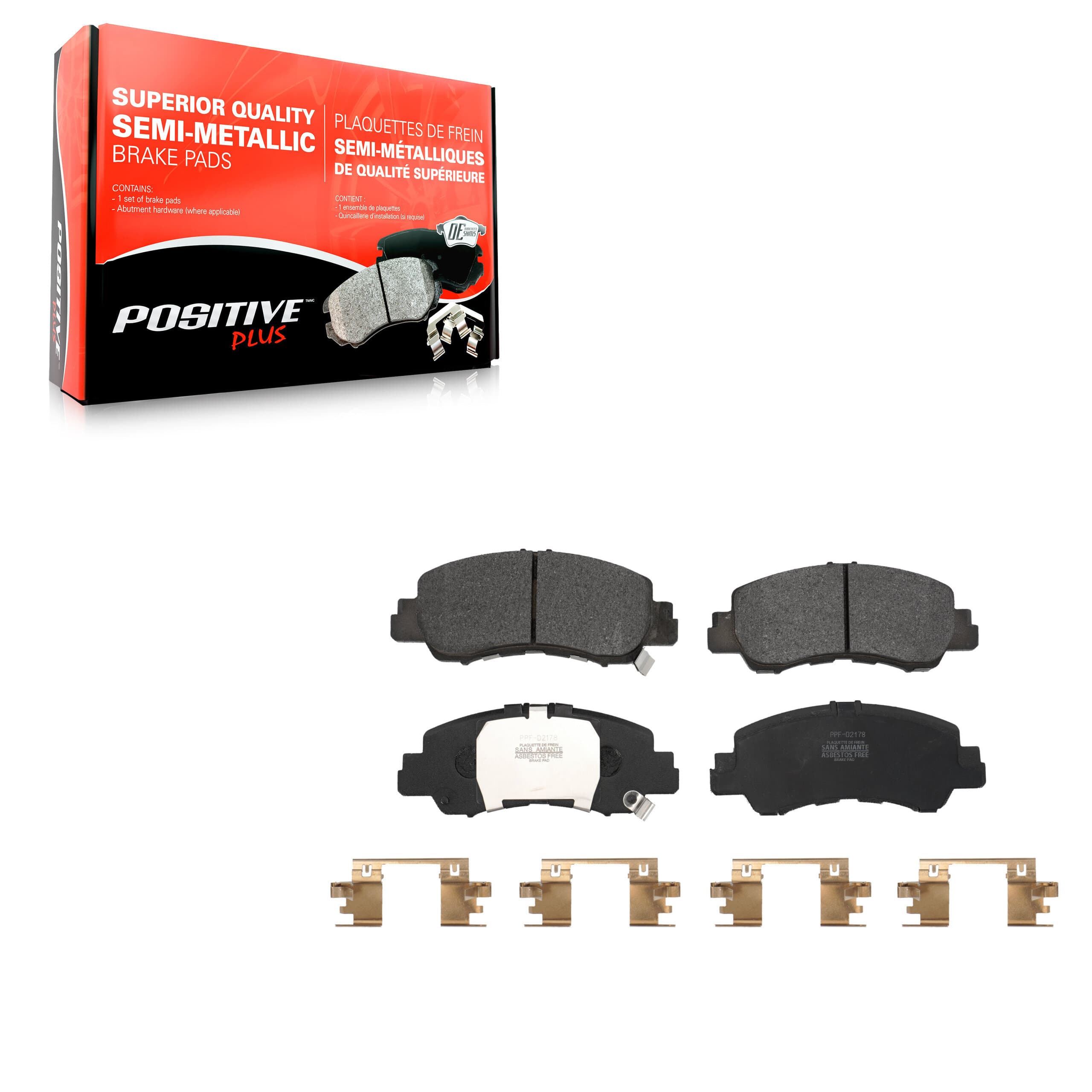 Positive Plus - PPF-D2178 - Front Disc Brake Pad image 1
