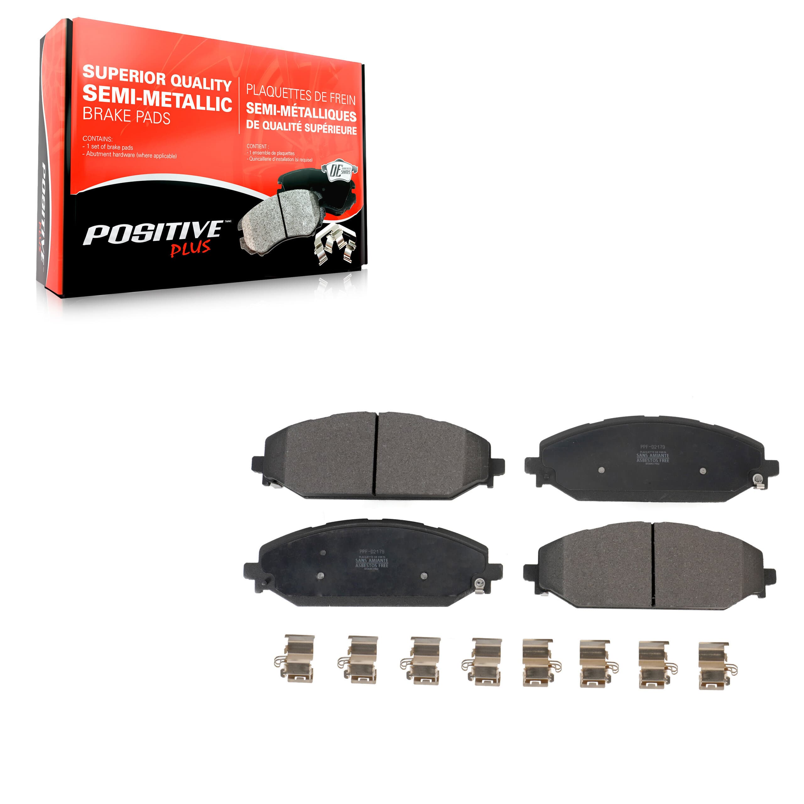 Positive Plus - PPF-D2179 - Front Disc Brake Pad image 1