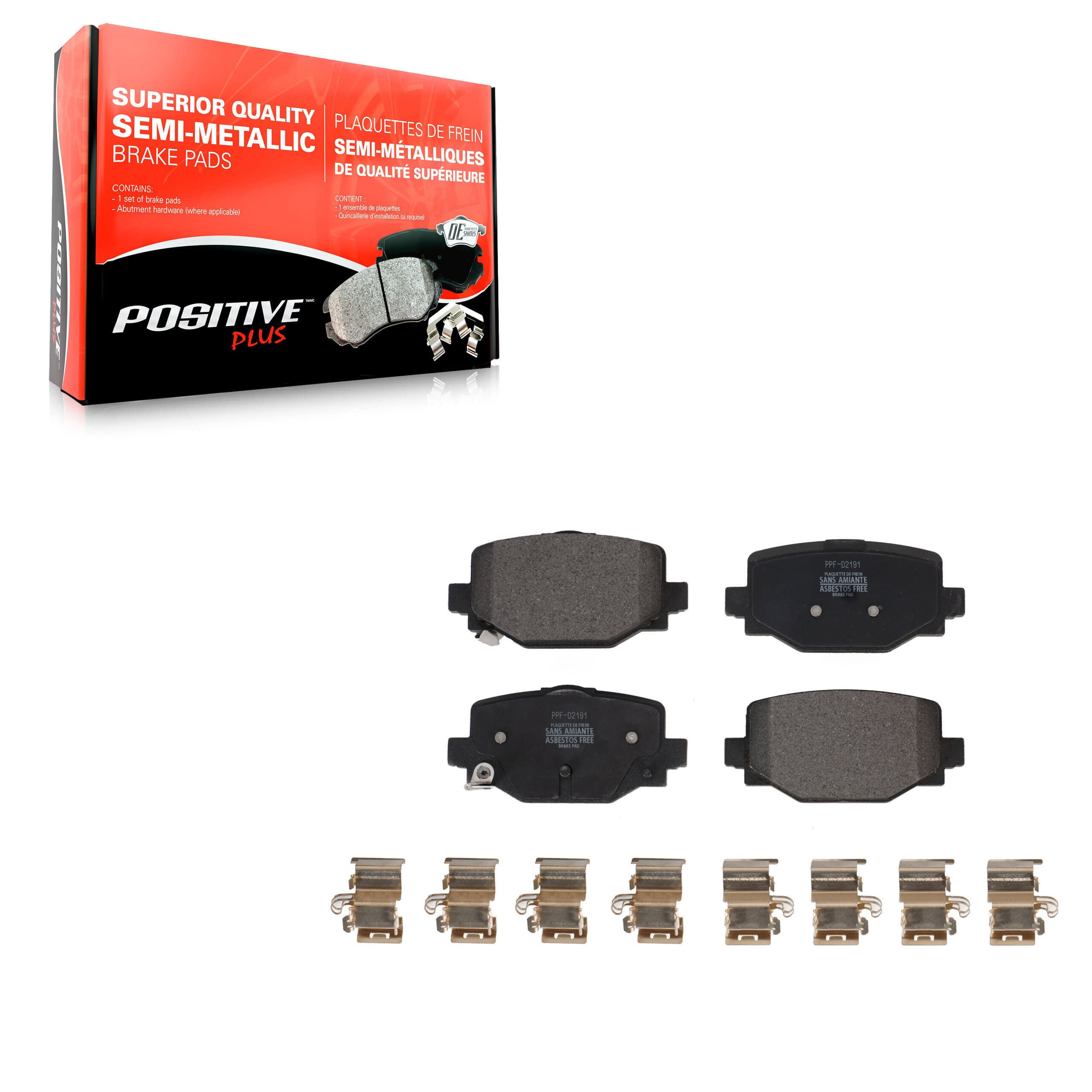 Positive Plus - PPF-D2191 - Rear Disc Brake Pad image 1