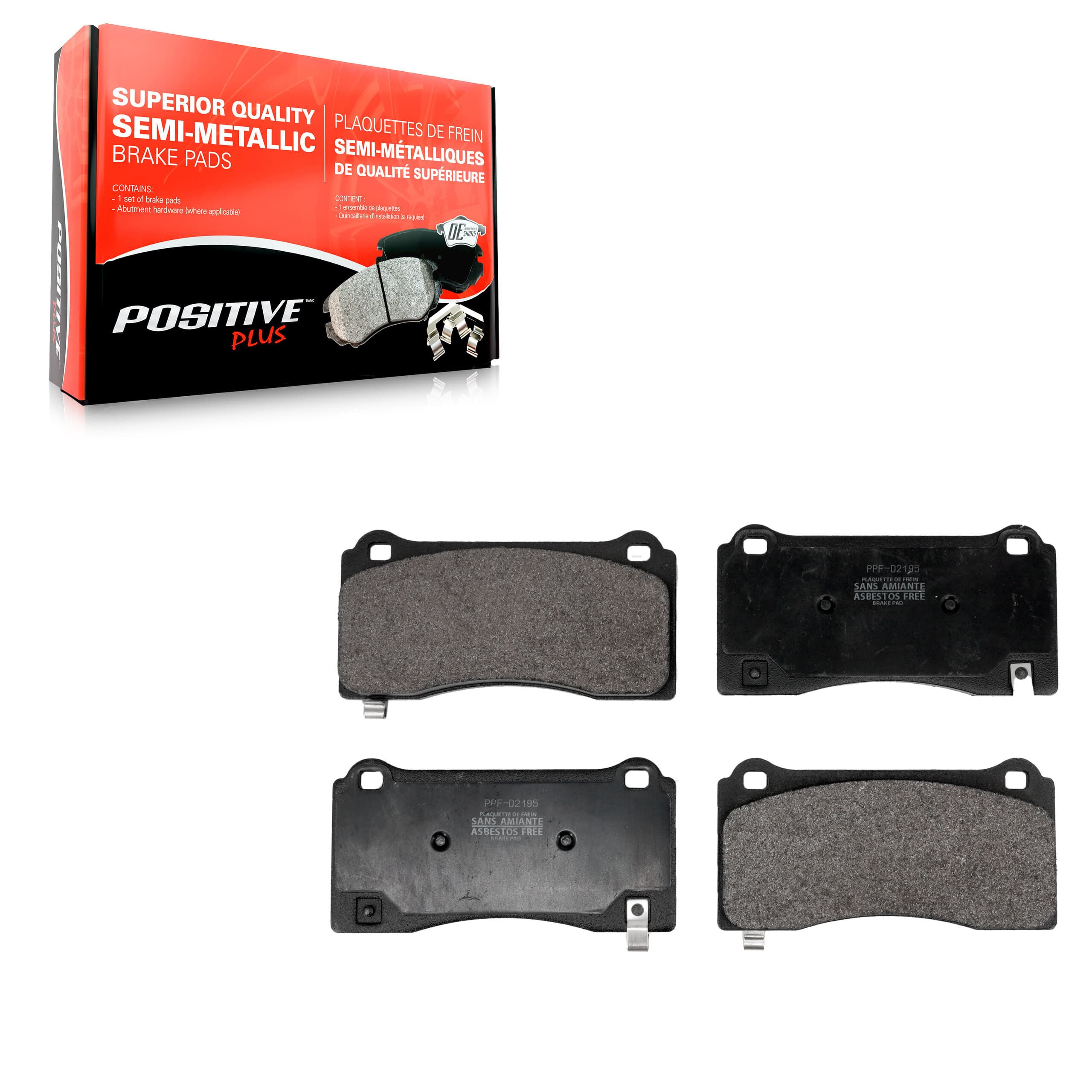 Positive Plus - PPF-D2195 - Front Disc Brake Pad image 1