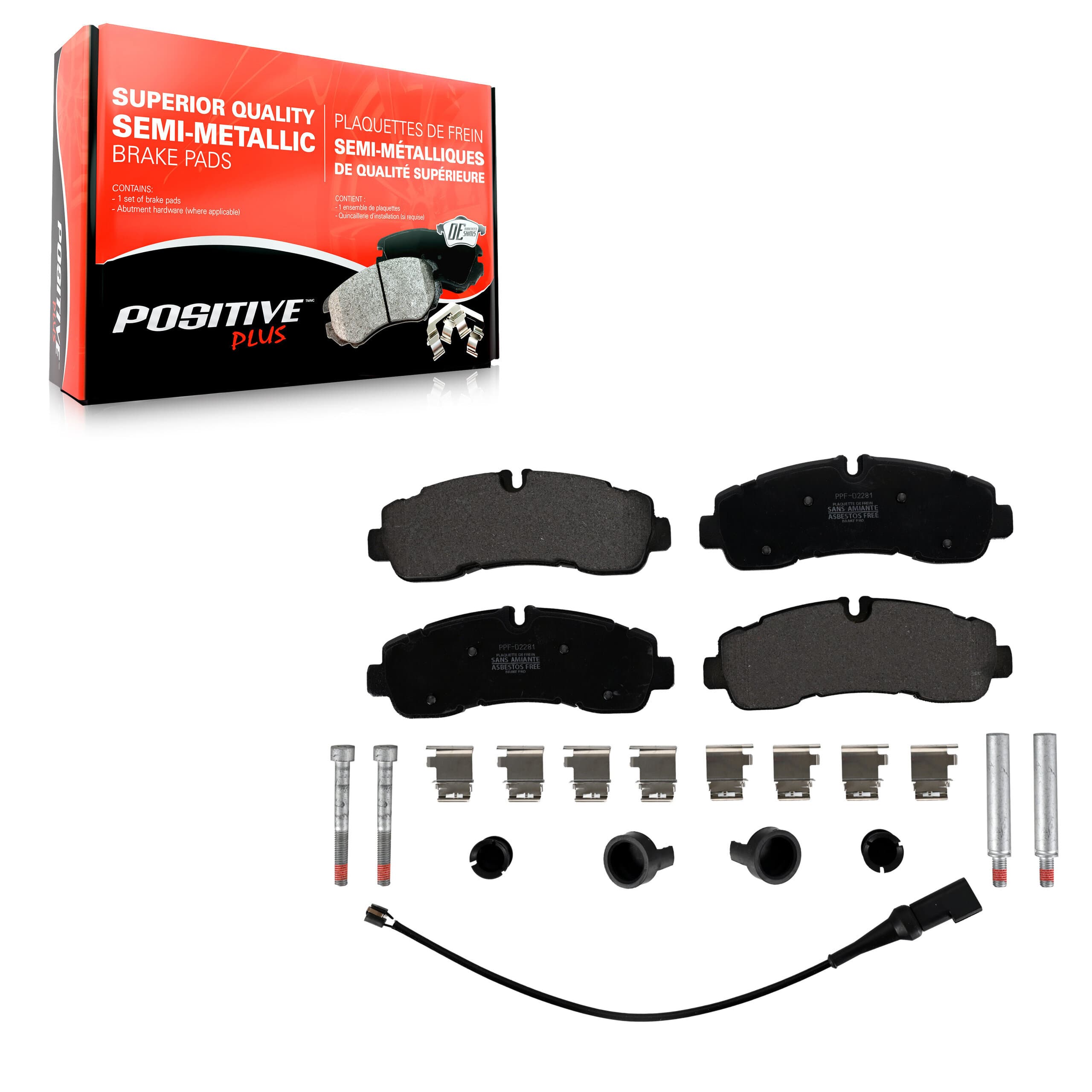 Positive Plus - PPF-D2281 - Rear Disc Brake Pad image 1