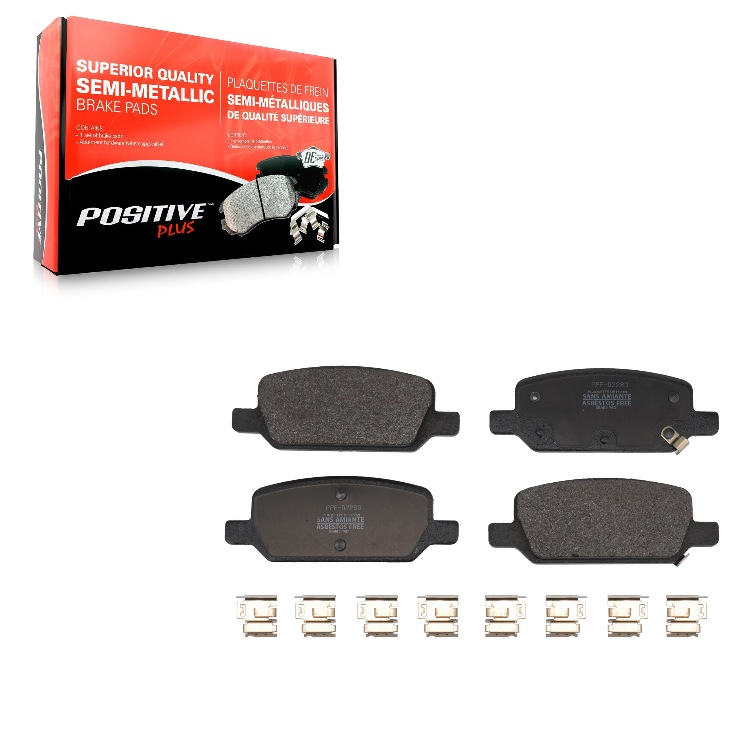 Positive Plus - PPF-D2283 - Rear Disc Brake Pad image 1