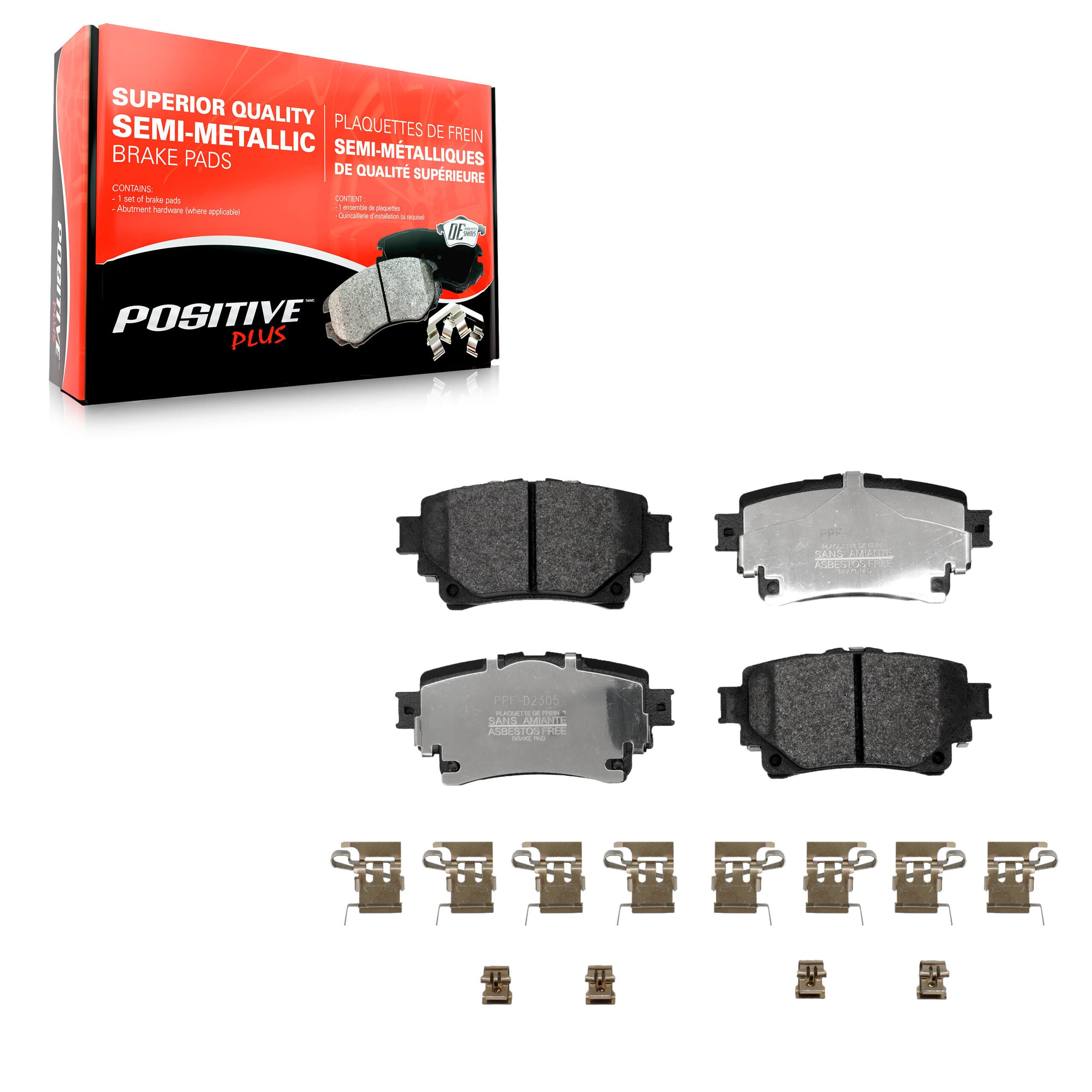 Positive Plus - PPF-D2305 - Rear Disc Brake Pad image 1