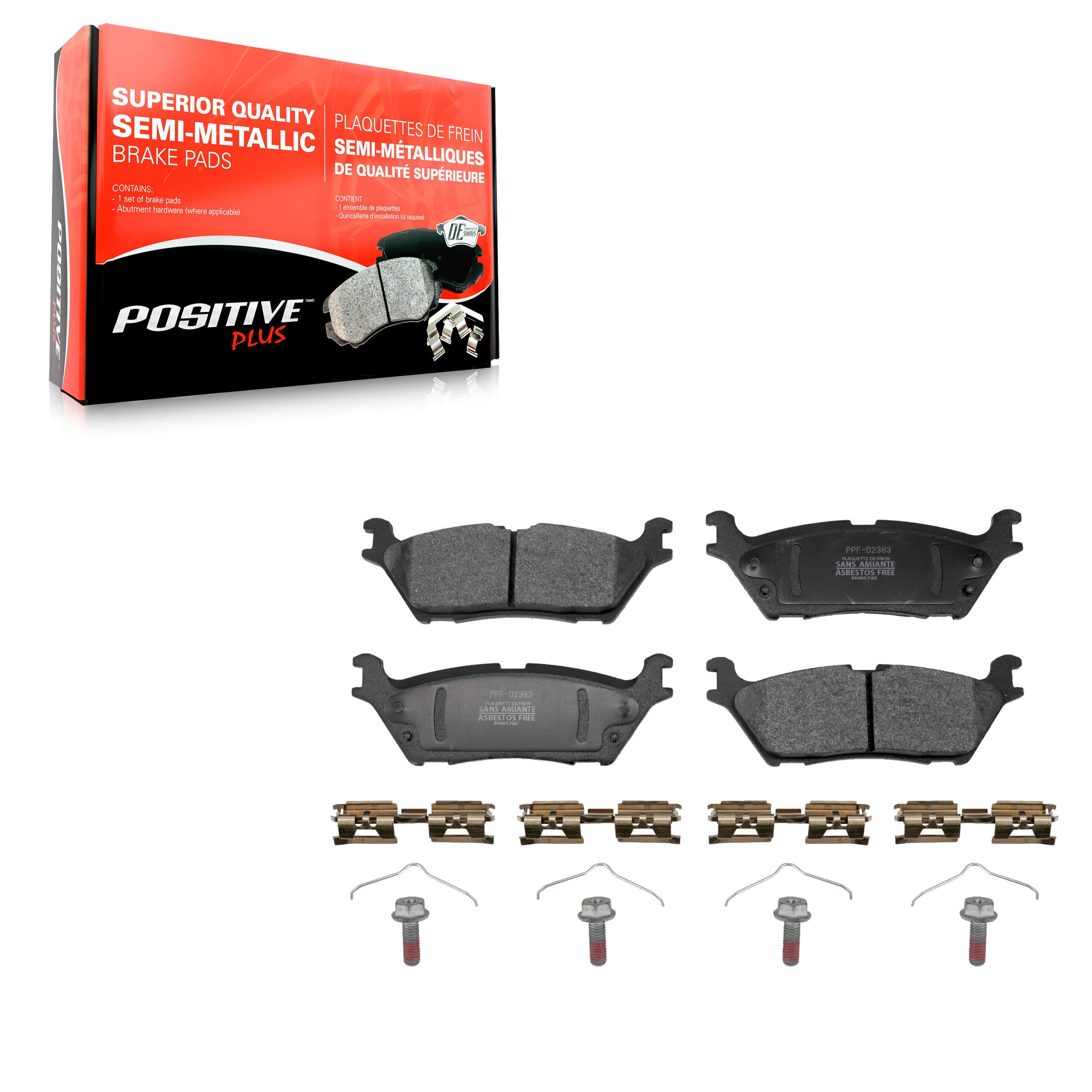 Positive Plus - PPF-D2383 - Rear Disc Brake Pad image 1