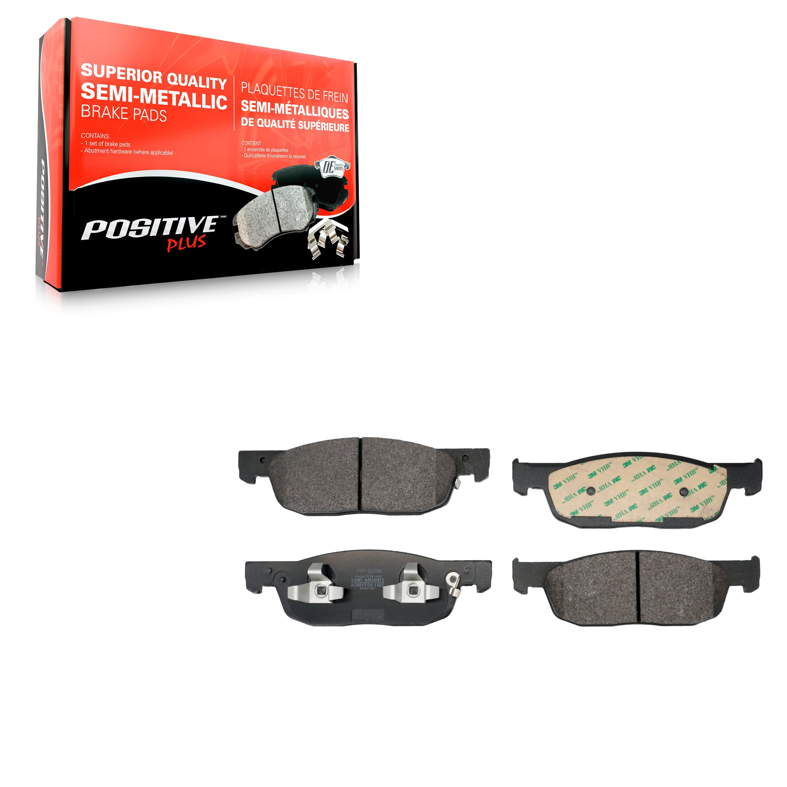 Positive Plus - PPF-D2396 - Front Disc Brake Pad image 1