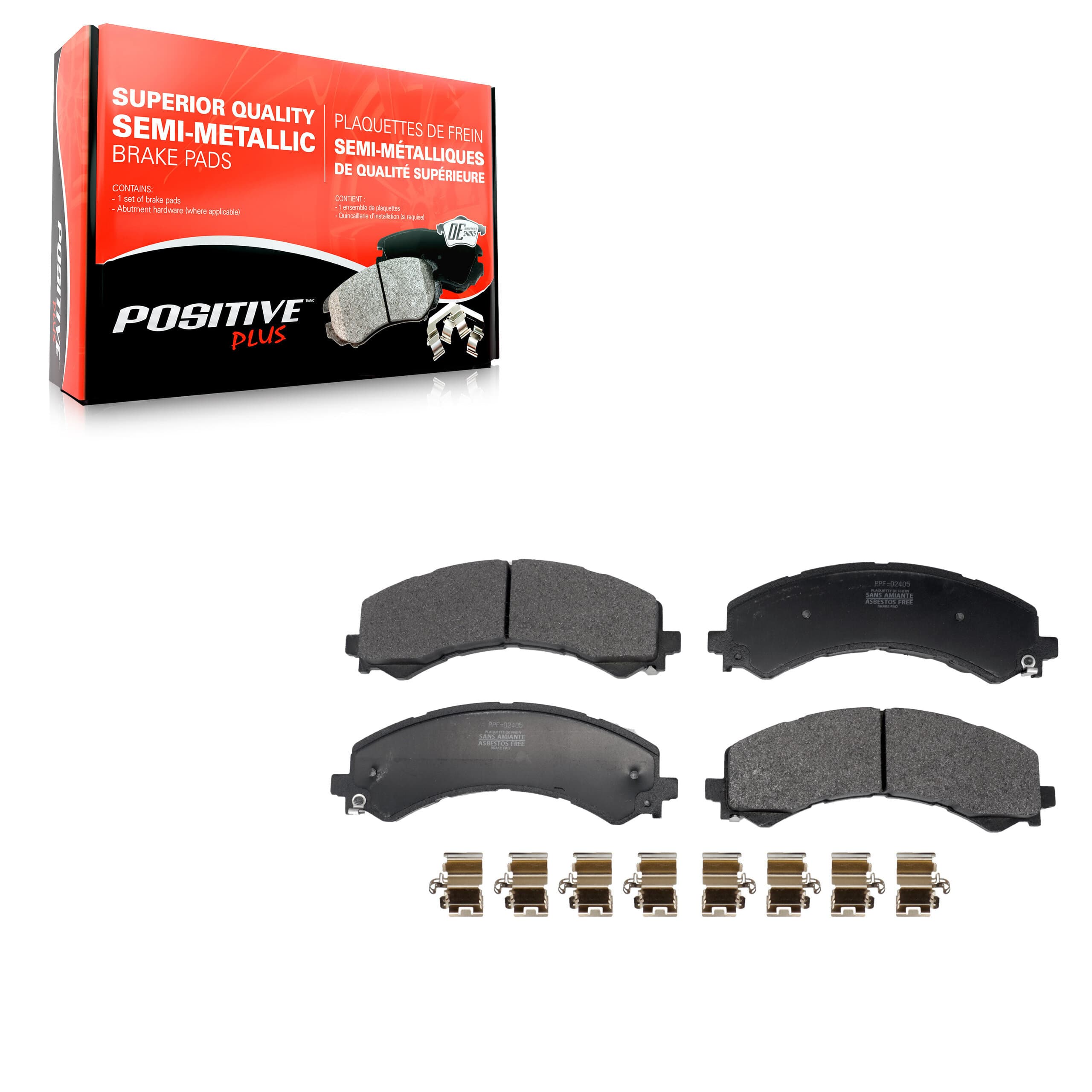 Positive Plus - PPF-D2405 - Rear Disc Brake Pad image 1