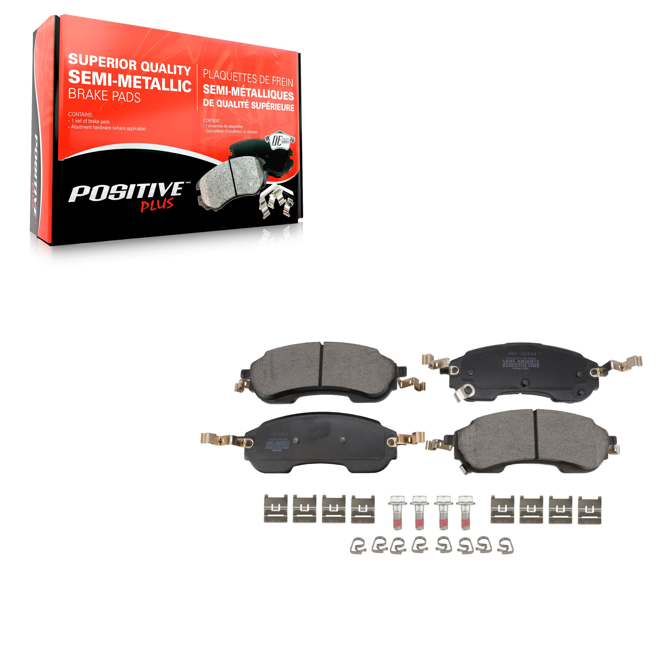 Positive Plus - PPF-D2414 - Rear Disc Brake Pad image 1