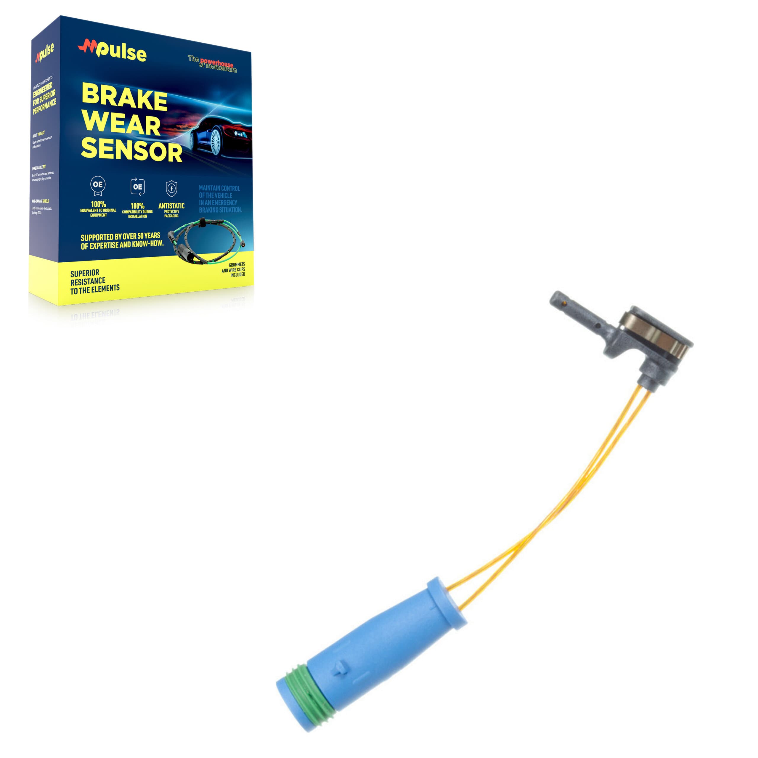 Mpulse - SEN-2BWS0007 - Front Disc Brake Pad Wear Sensor image 1