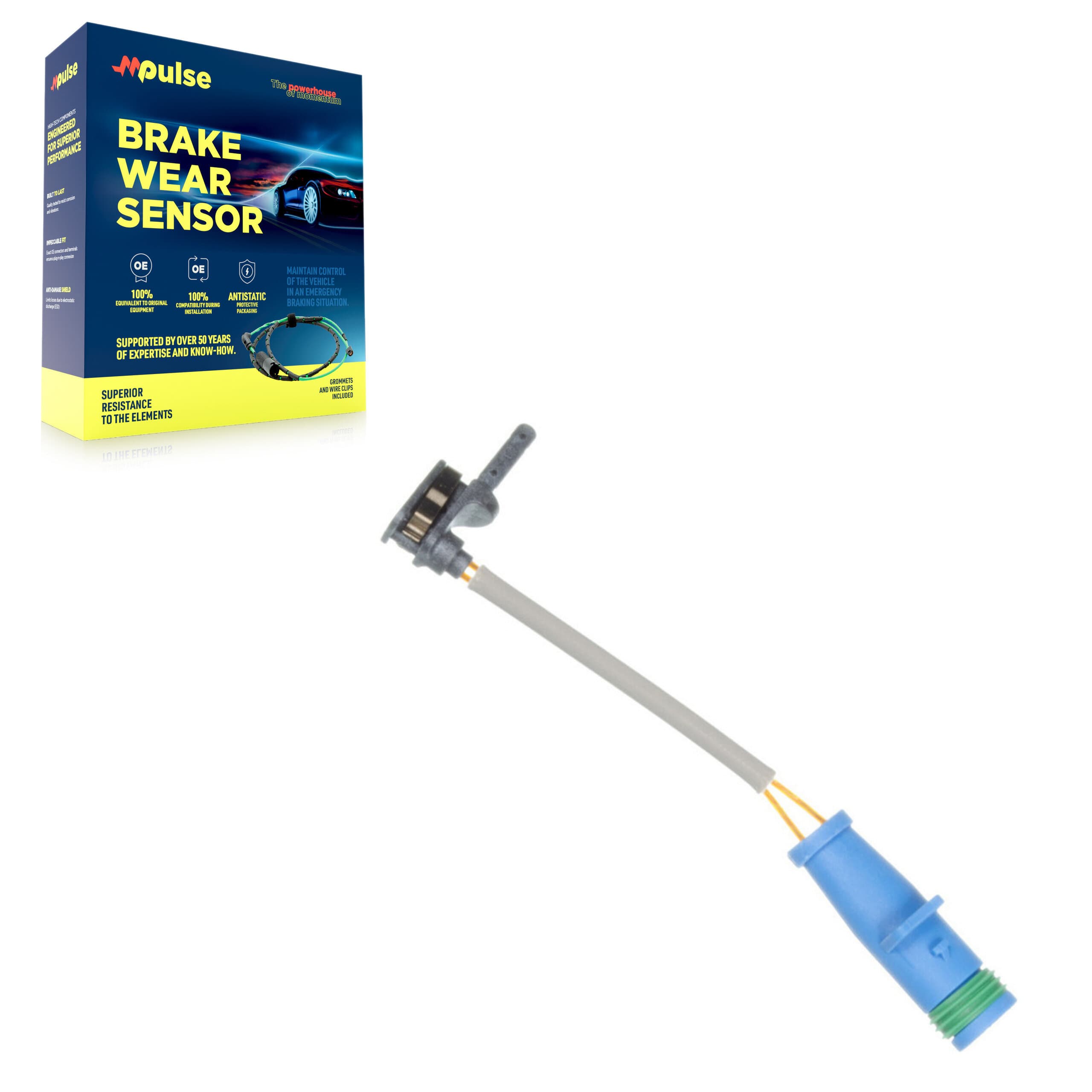 Mpulse - SEN-2BWS0008 - Front Disc Brake Pad Wear Sensor image 1