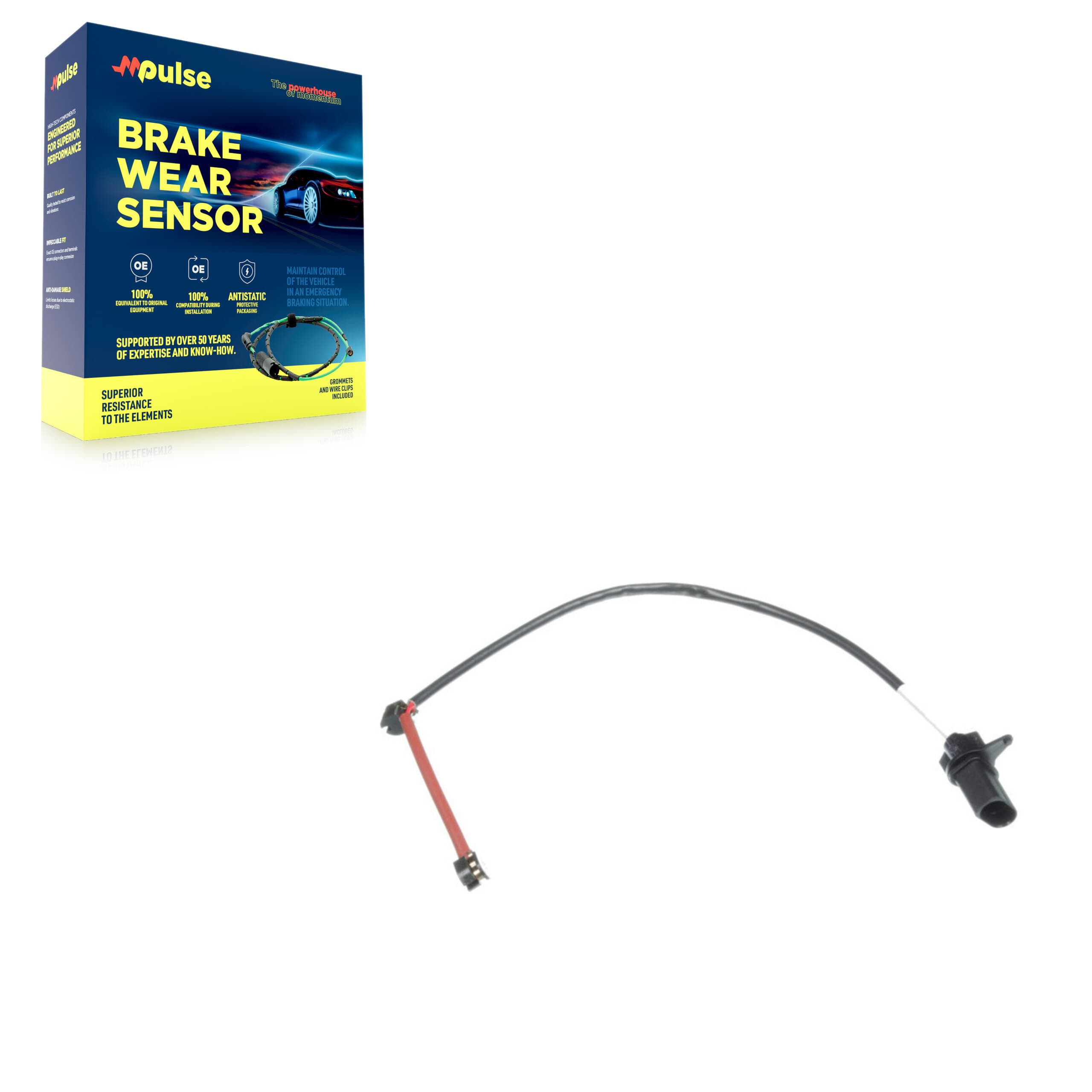Mpulse - SEN-2BWS0243 - Front Disc Brake Pad Wear Sensor image 1