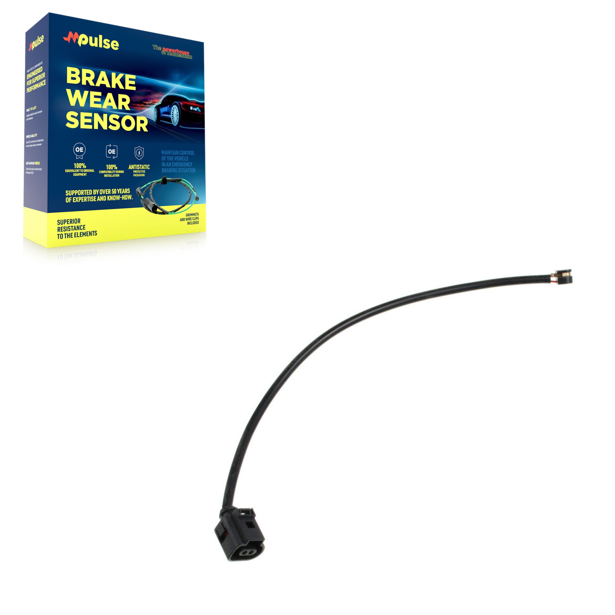 Mpulse - SEN-2BWS0348 - Front Disc Brake Pad Wear Sensor image 1