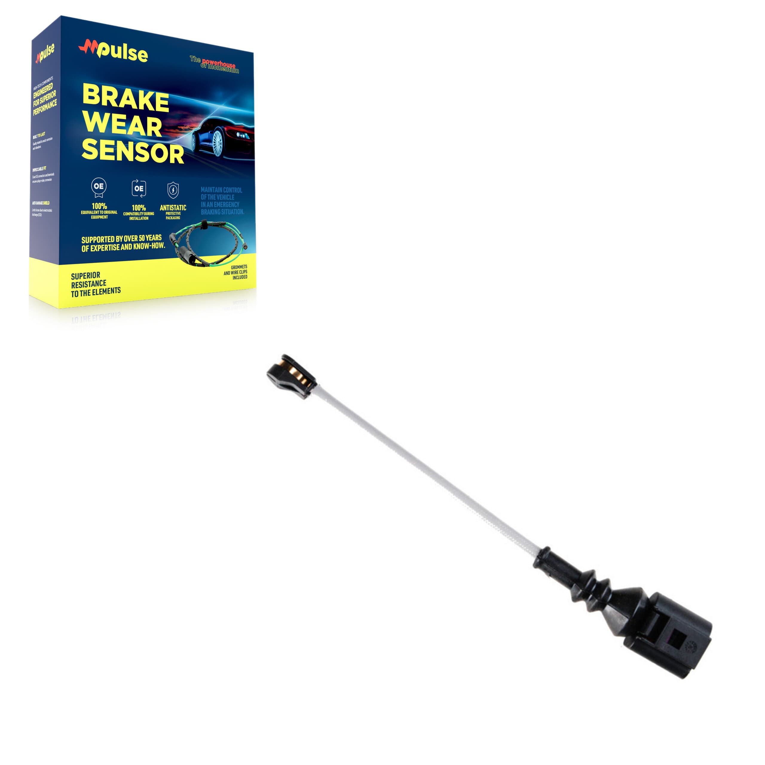 Mpulse - SEN-2BWS0428 - Front Disc Brake Pad Wear Sensor image 1