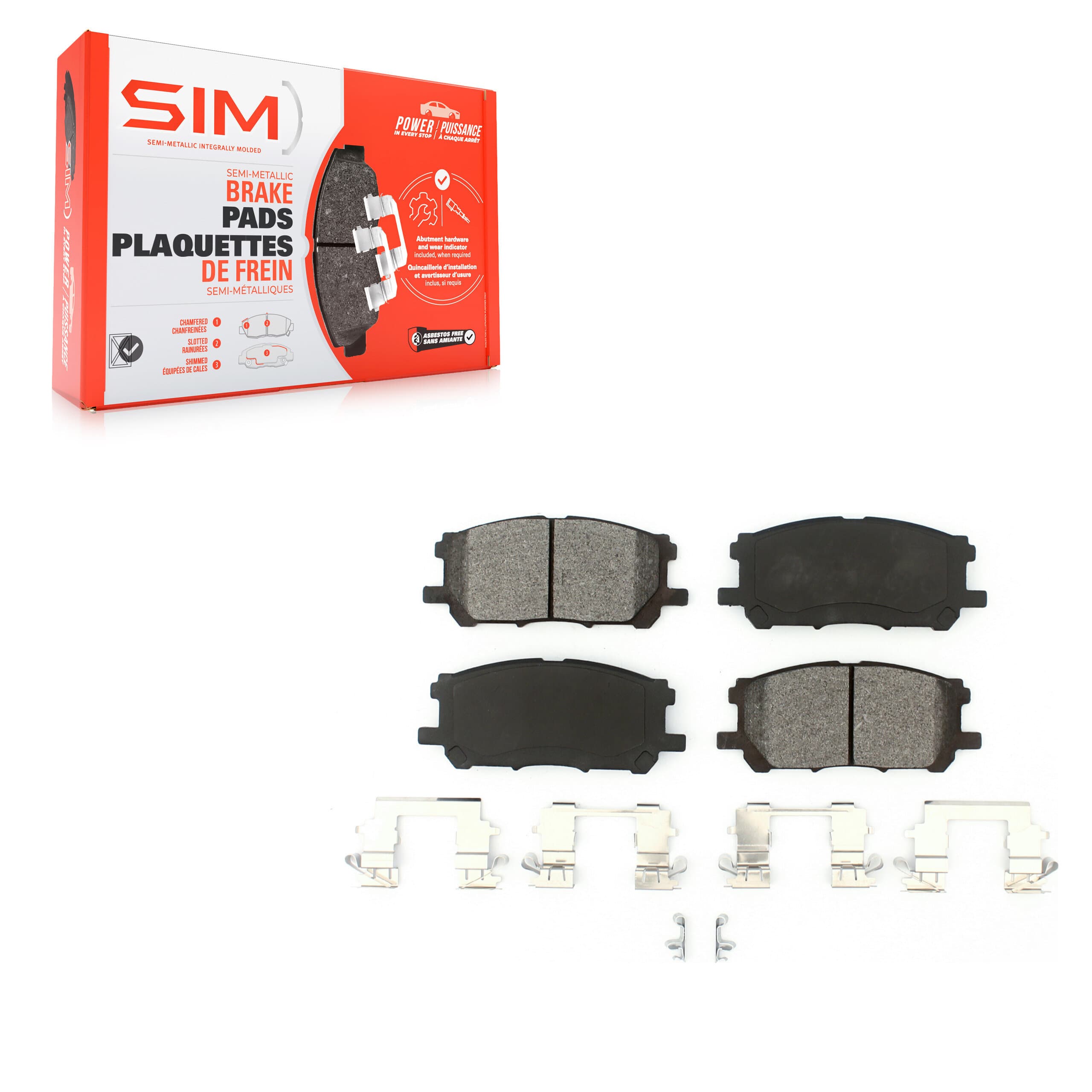 SIM - SIM-1005 - Front Disc Brake Pad image 1