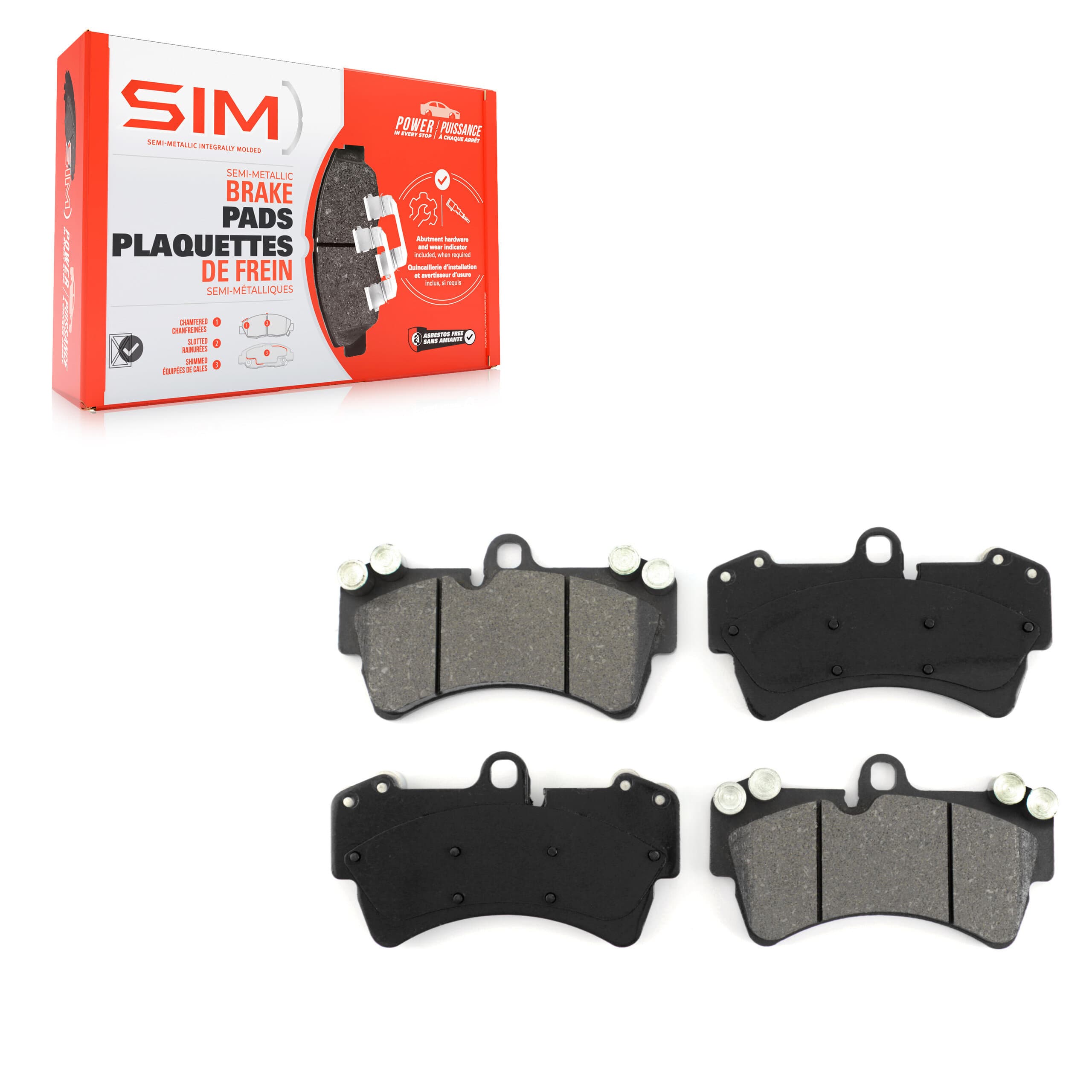 SIM - SIM-1014 - Front Disc Brake Pad image 1