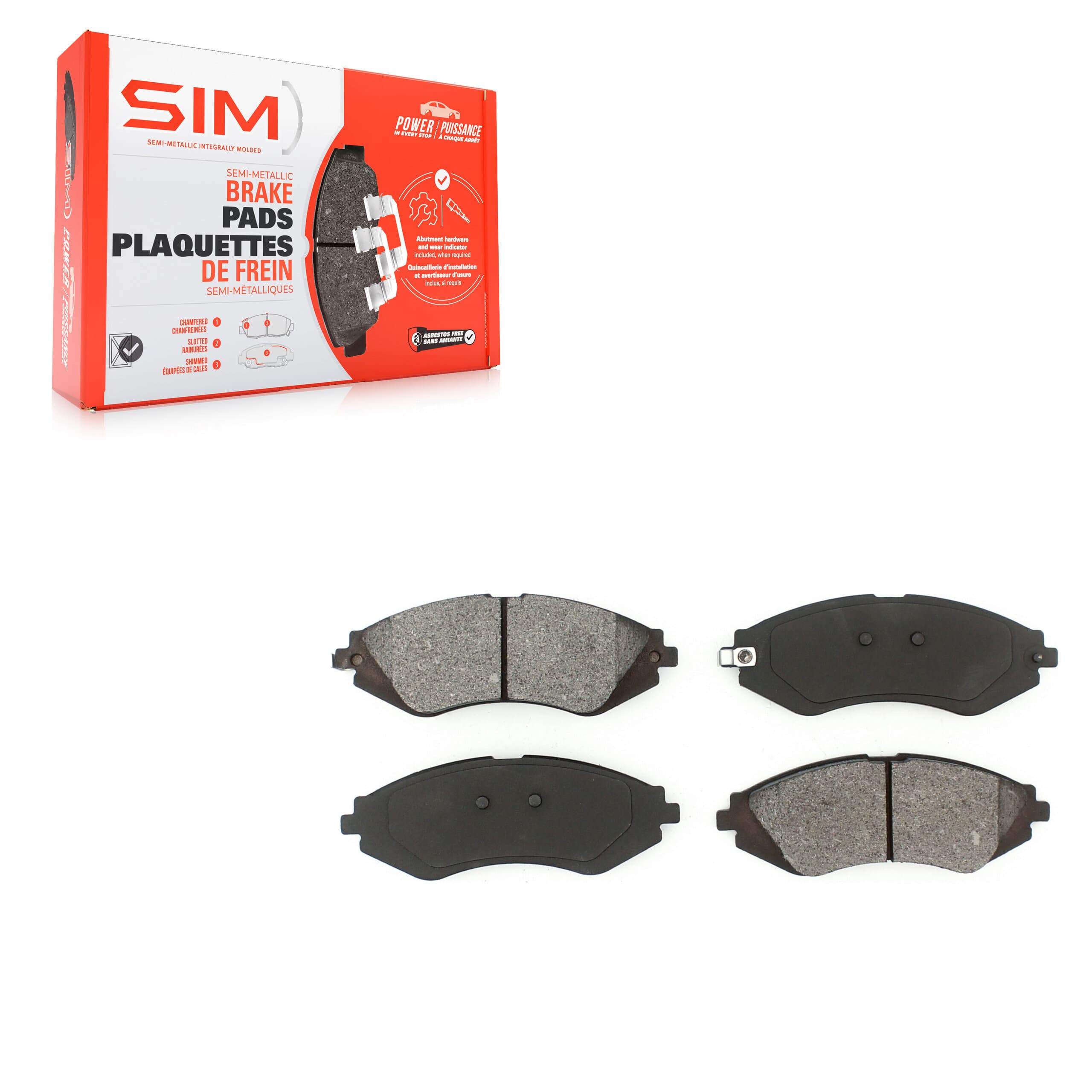SIM - SIM-1035 - Front Disc Brake Pad image 1