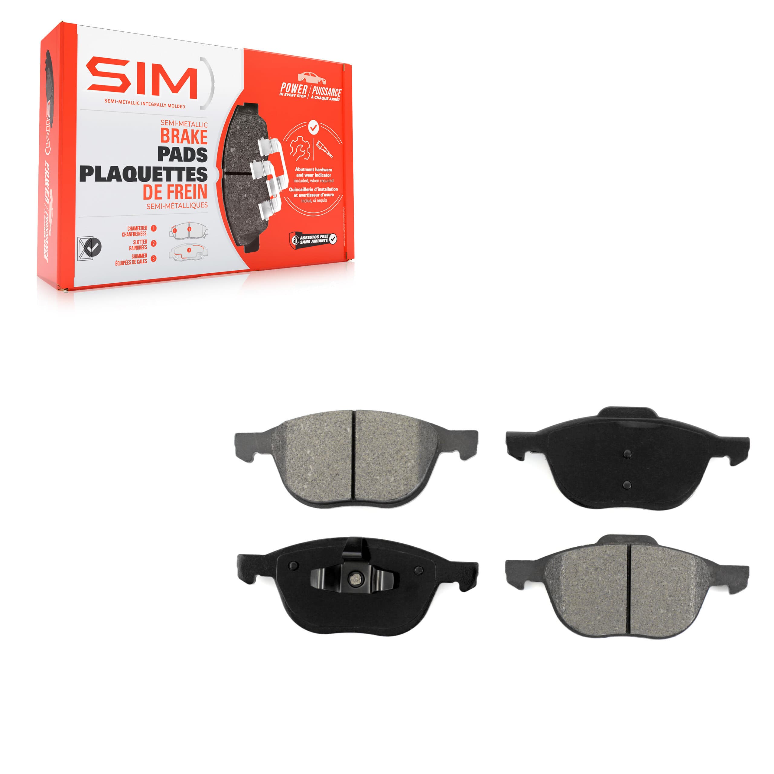 SIM - SIM-1044 - Front Disc Brake Pad image 1