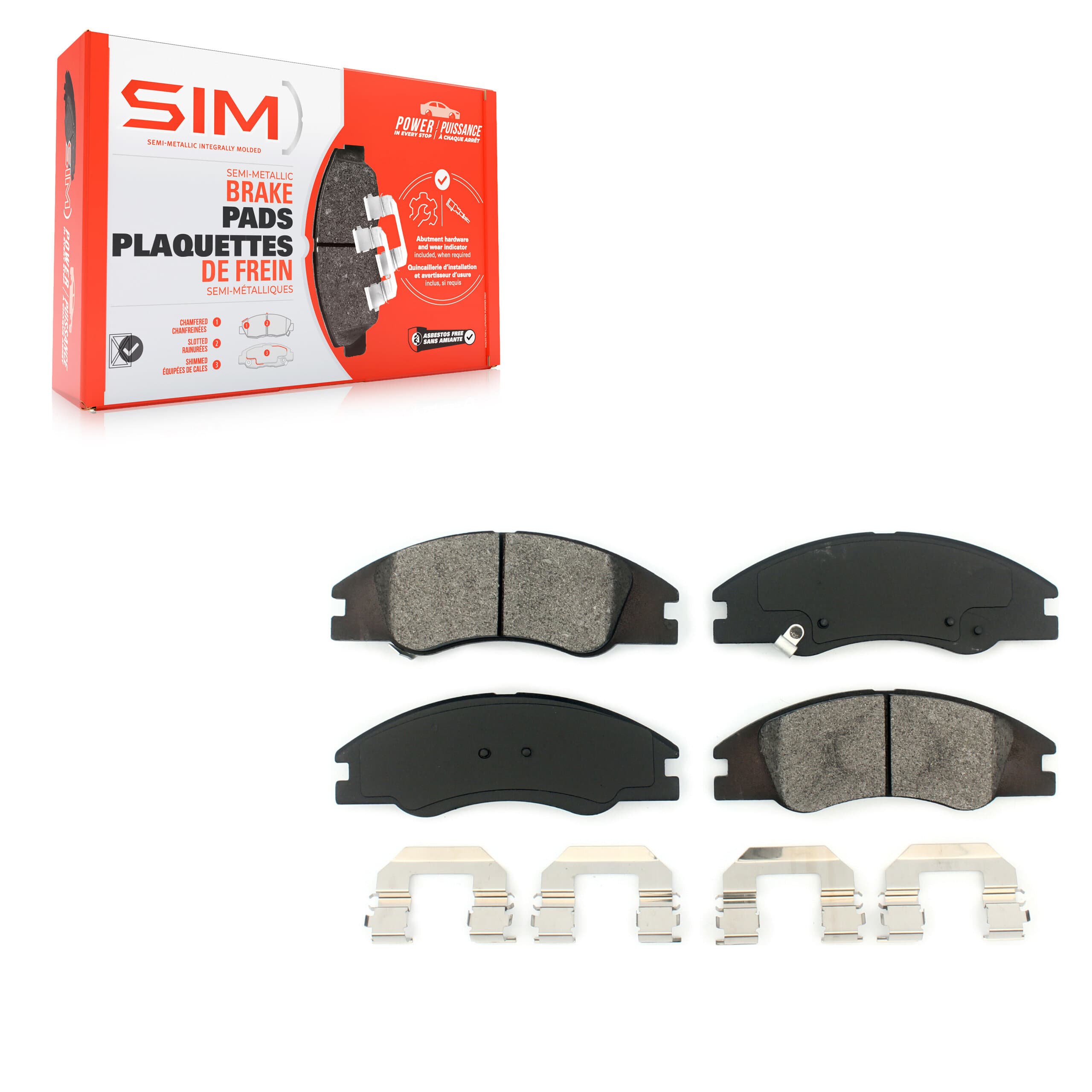 SIM - SIM-1074 - Front Disc Brake Pad image 1